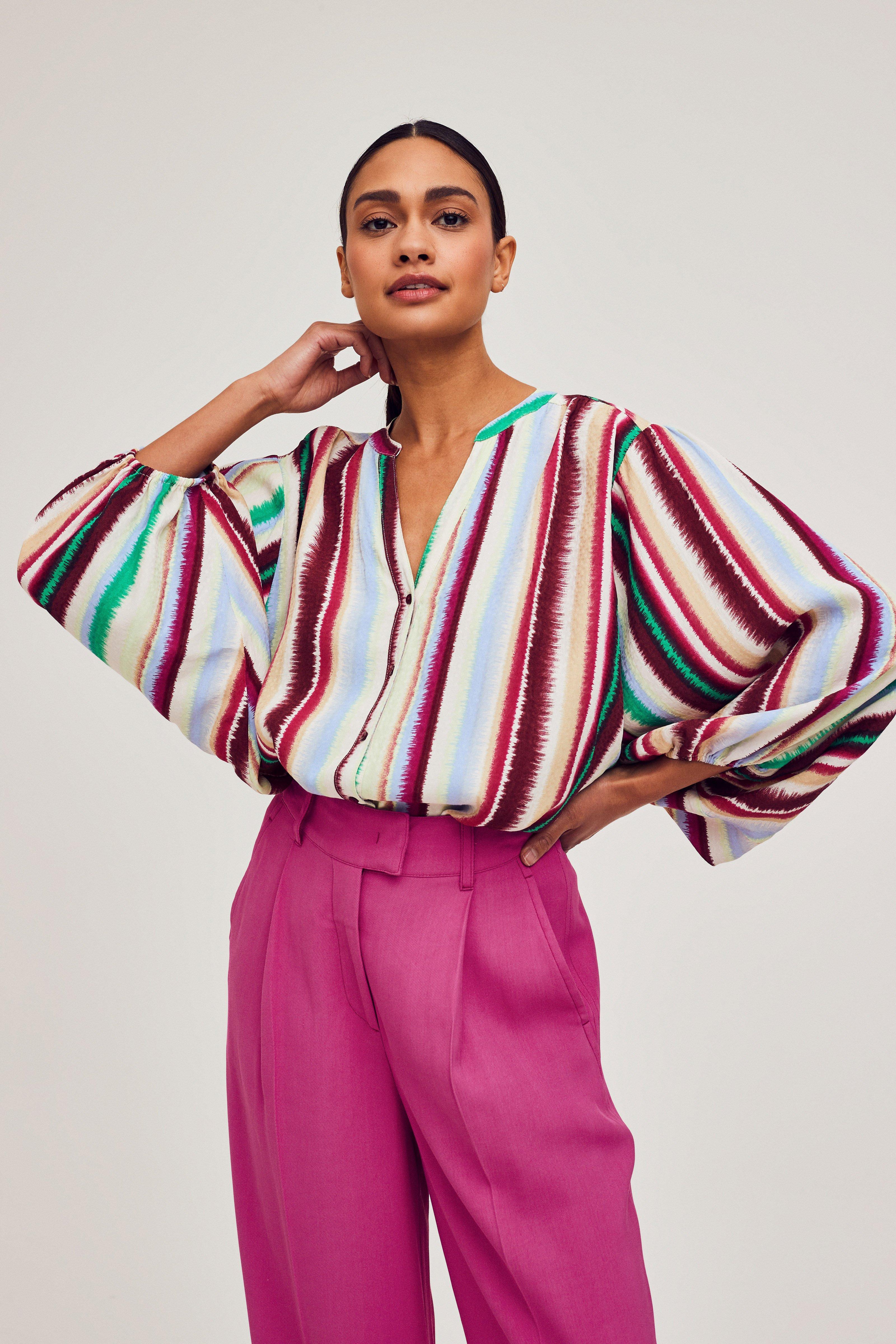 CKS Dames - WILD - blouse korte mouwen - rood