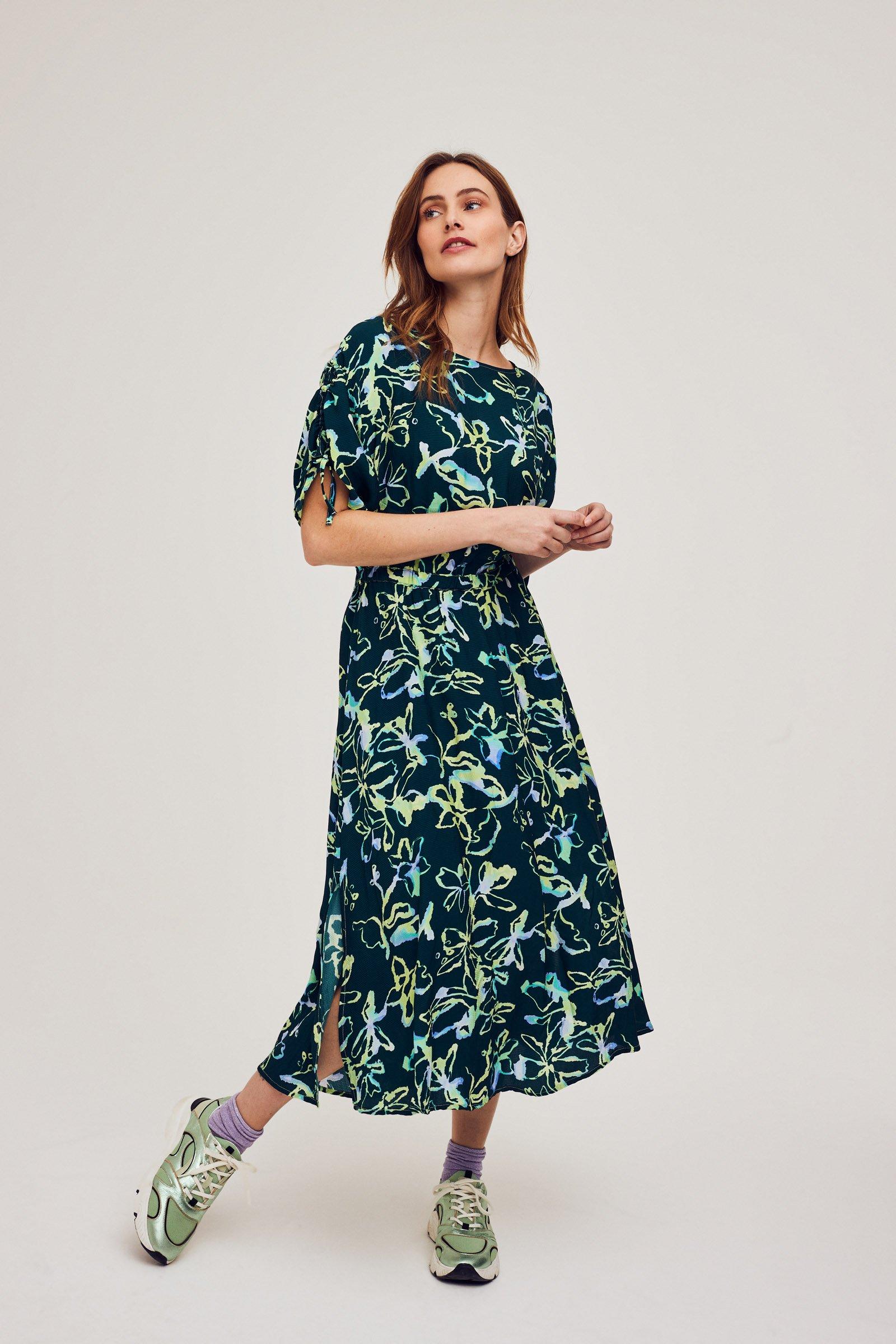 CKS Dames - KINDIGOL - midi dress - dark green