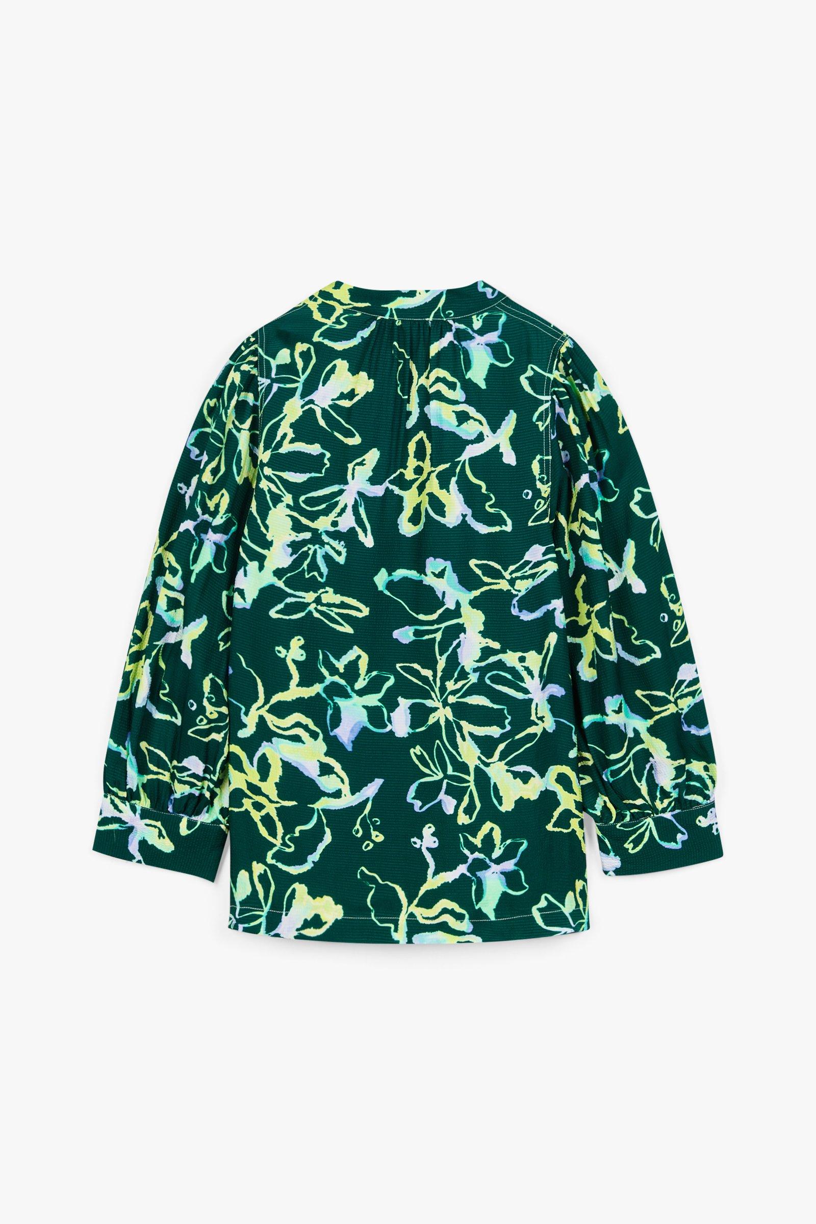 CKS Dames - ROSALINE - Bluse Kurze Ärmel - Dunkelgrün