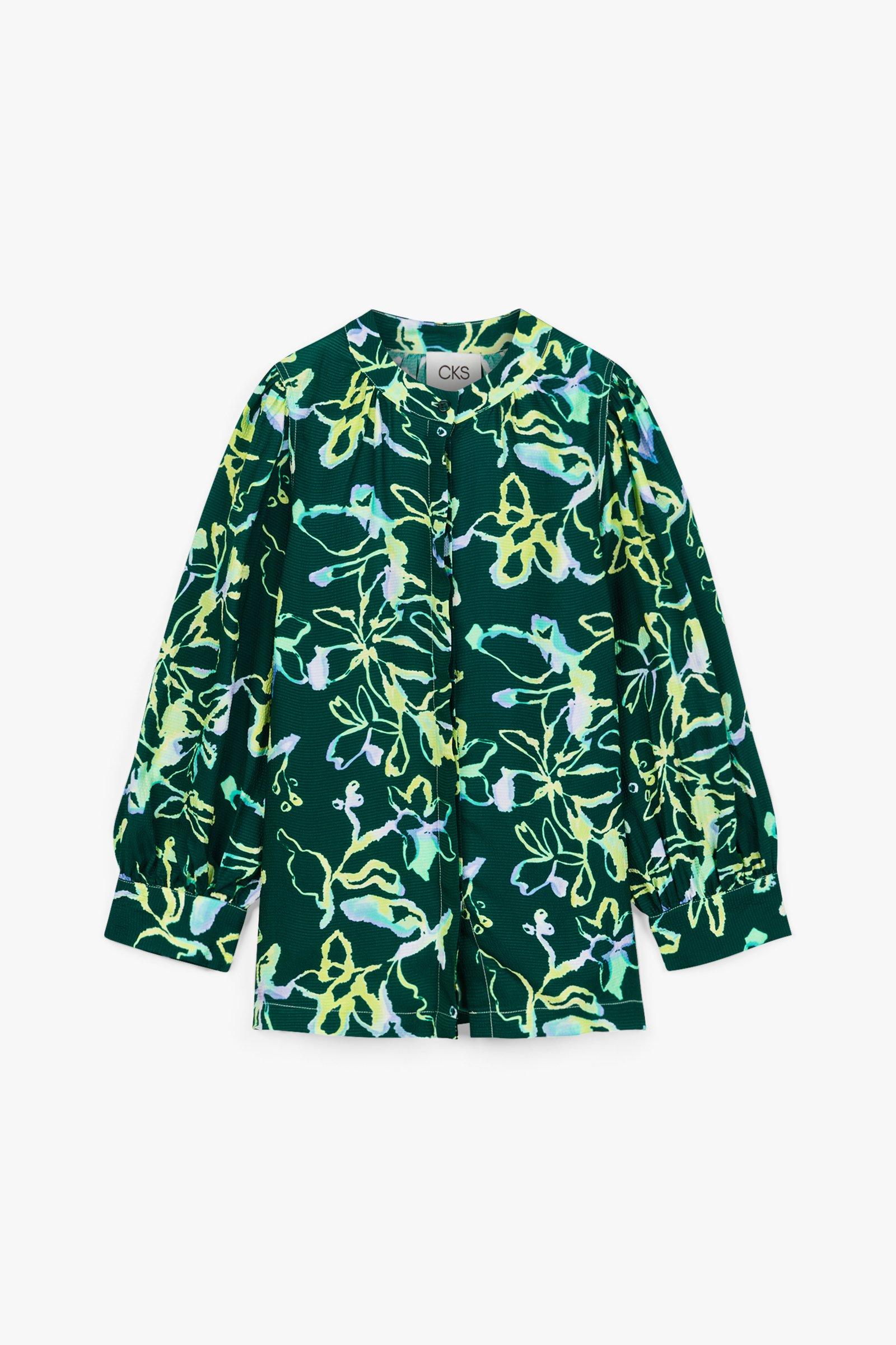 CKS Dames - ROSALINE - blouse short sleeves - dark green