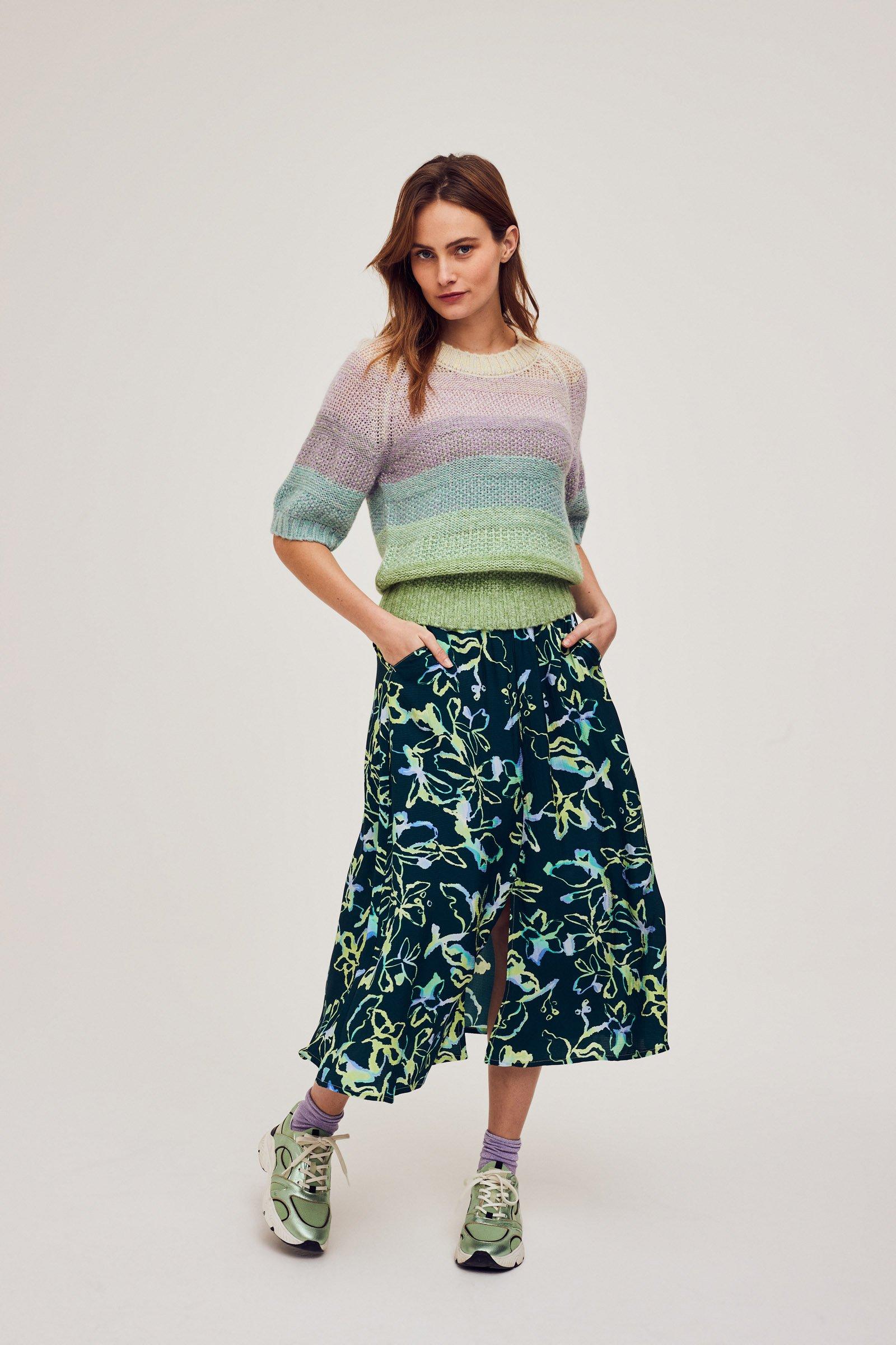 CKS Dames - SAWINA - midi skirt - dark green