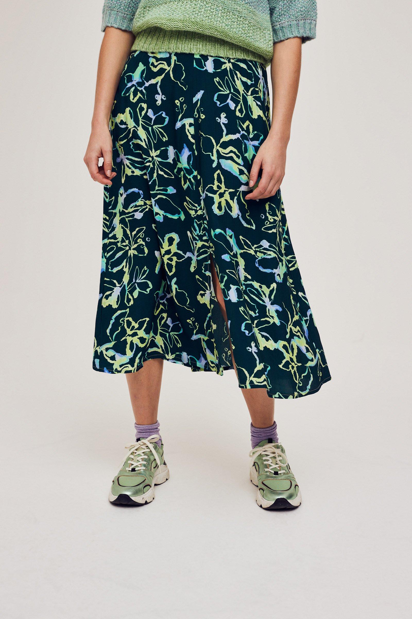 CKS Dames - SAWINA - midi skirt - dark green