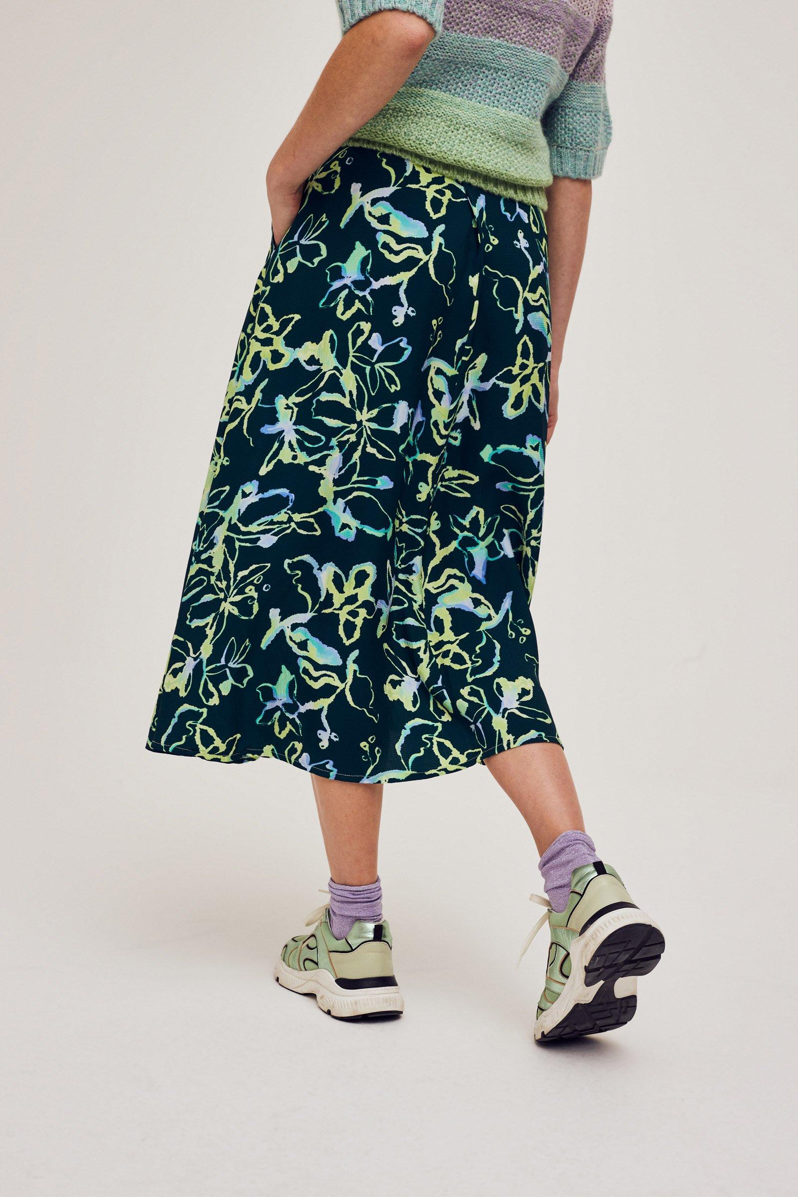 CKS Dames - SAWINA - midi skirt - dark green