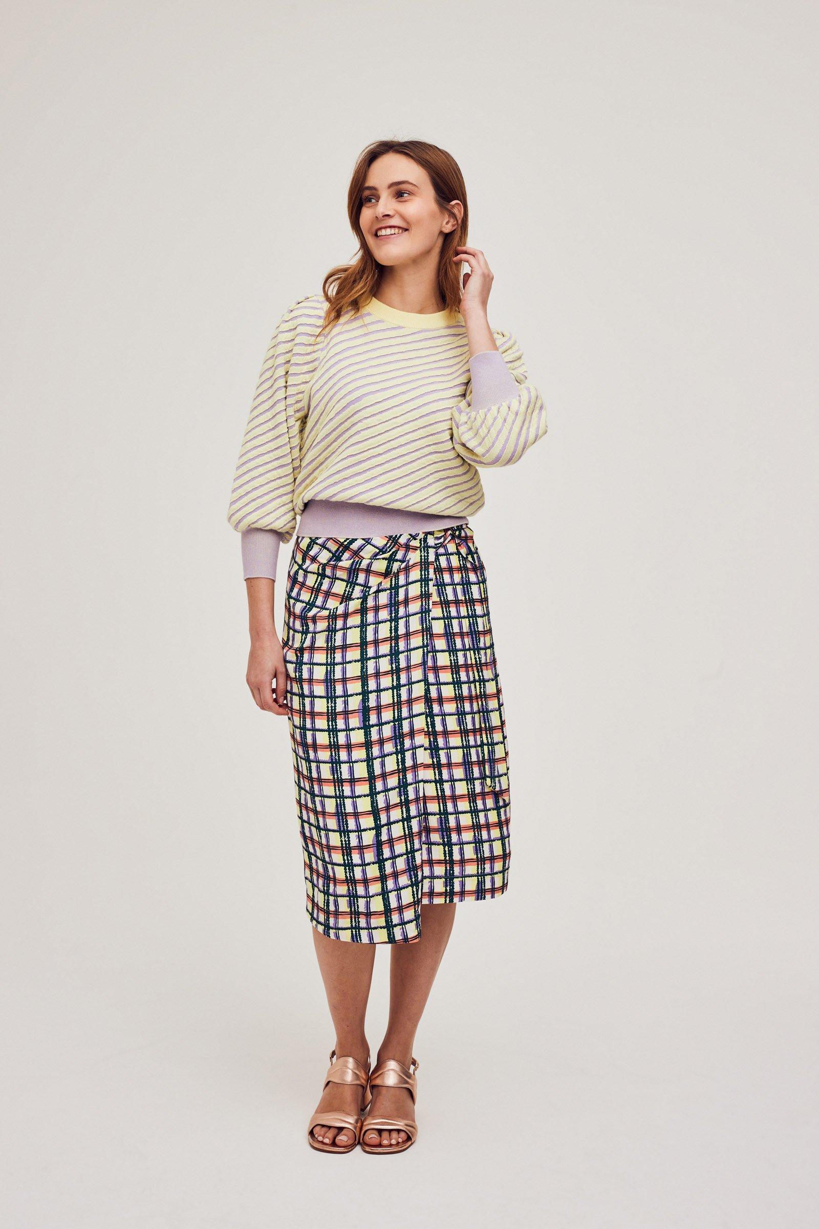 CKS Dames - ANUJA - midi skirt - multicolor