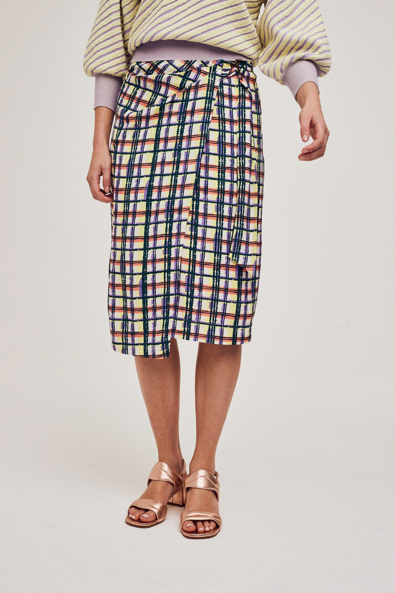 CKS Dames - ANUJA - midi skirt - multicolor