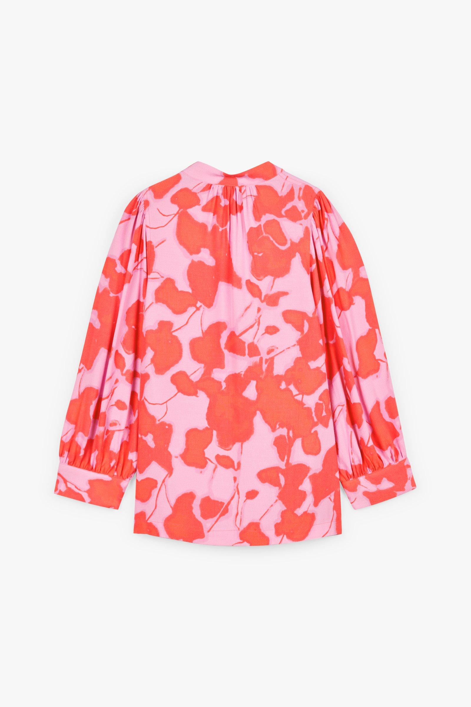 CKS Dames - ROSALINE - blouse korte mouwen - intens oranje
