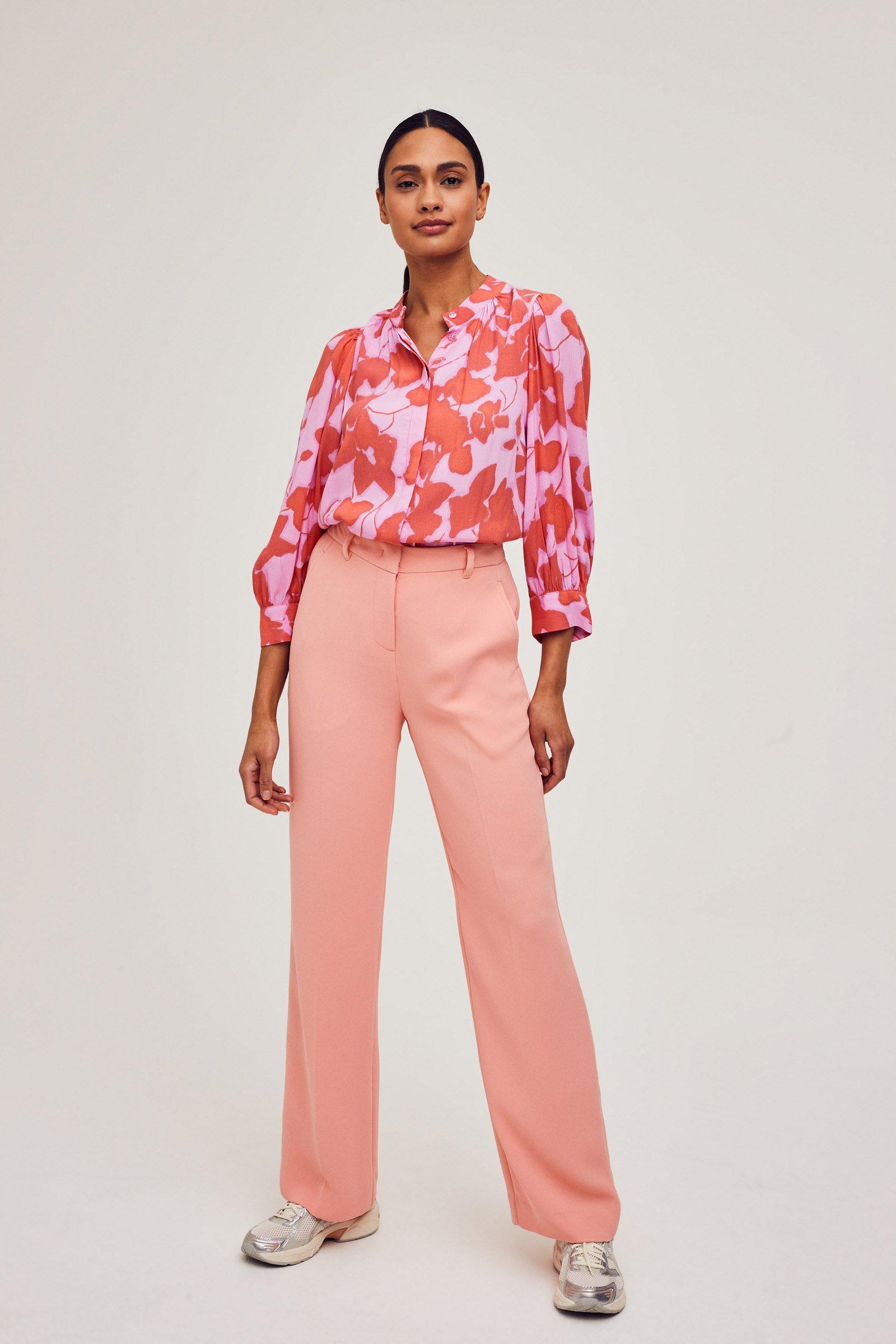 CKS Dames - ROSALINE - blouse korte mouwen - intens oranje