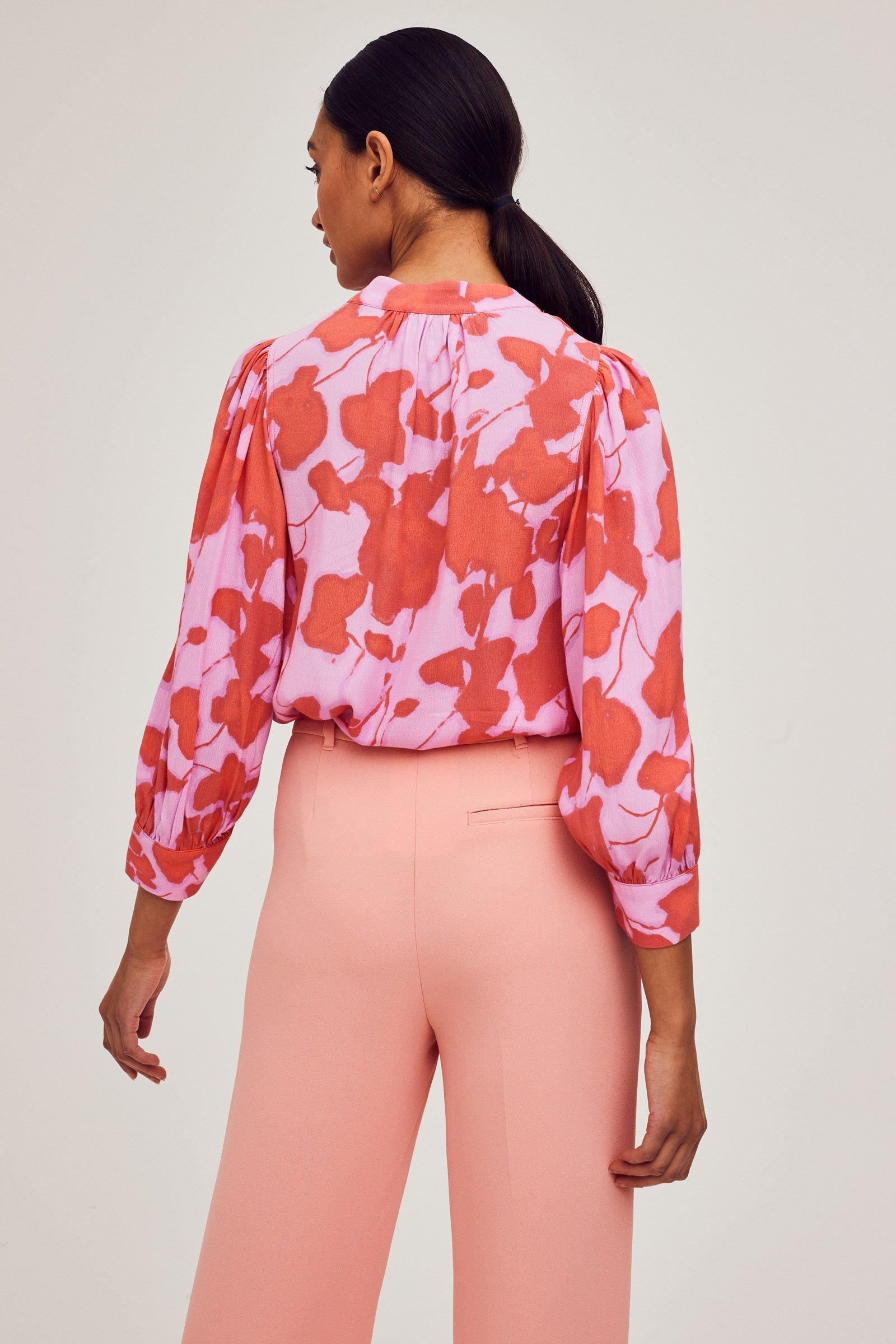 CKS Dames - ROSALINE - blouse korte mouwen - intens oranje