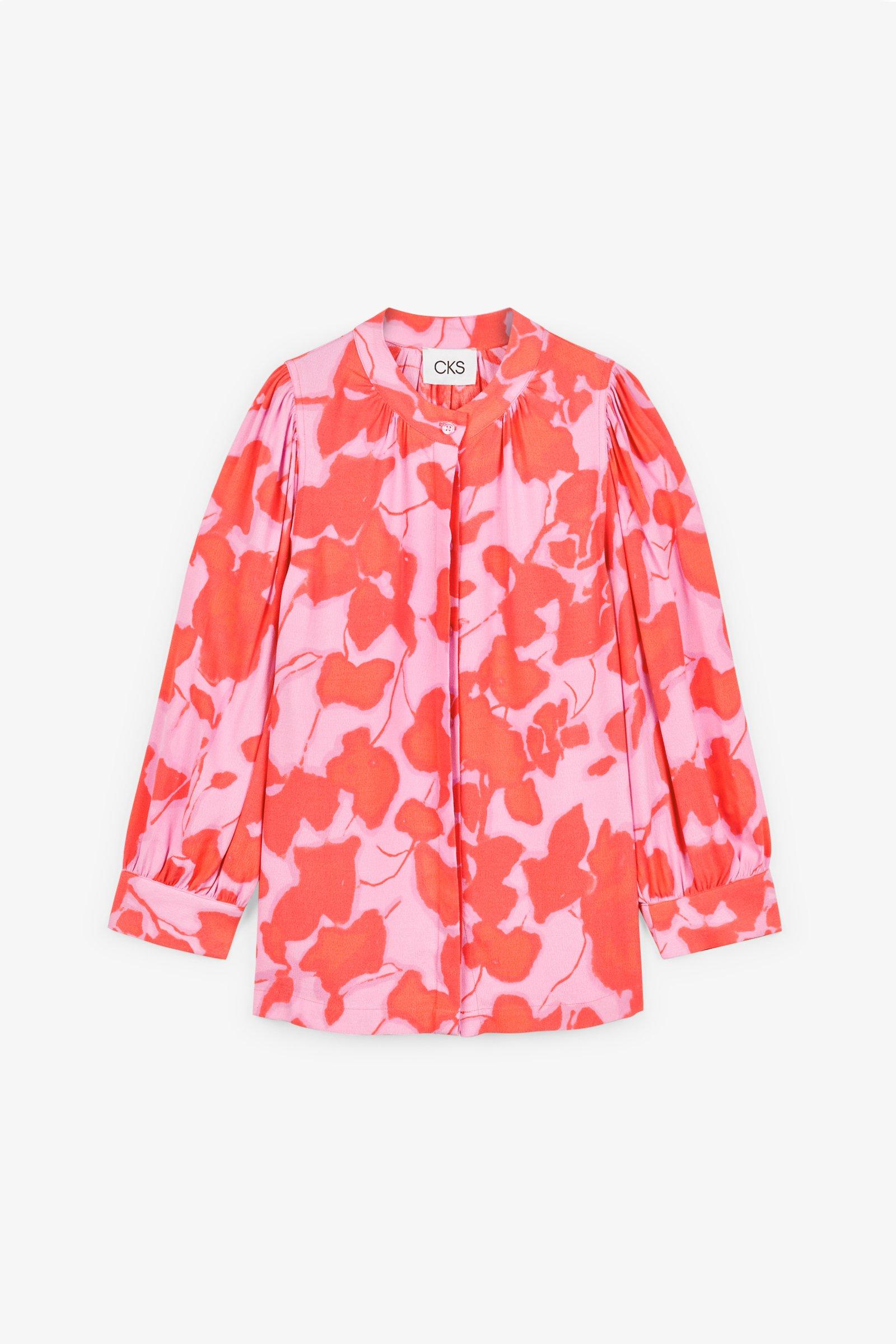 CKS Dames - ROSALINE - blouse short sleeves - bright orange