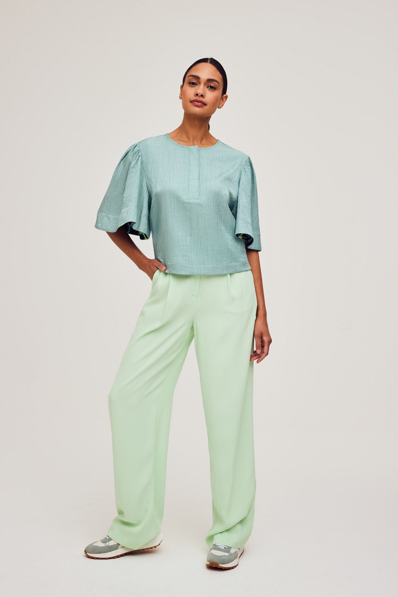 CKS Dames - ISLA - blouse long sleeves - light green