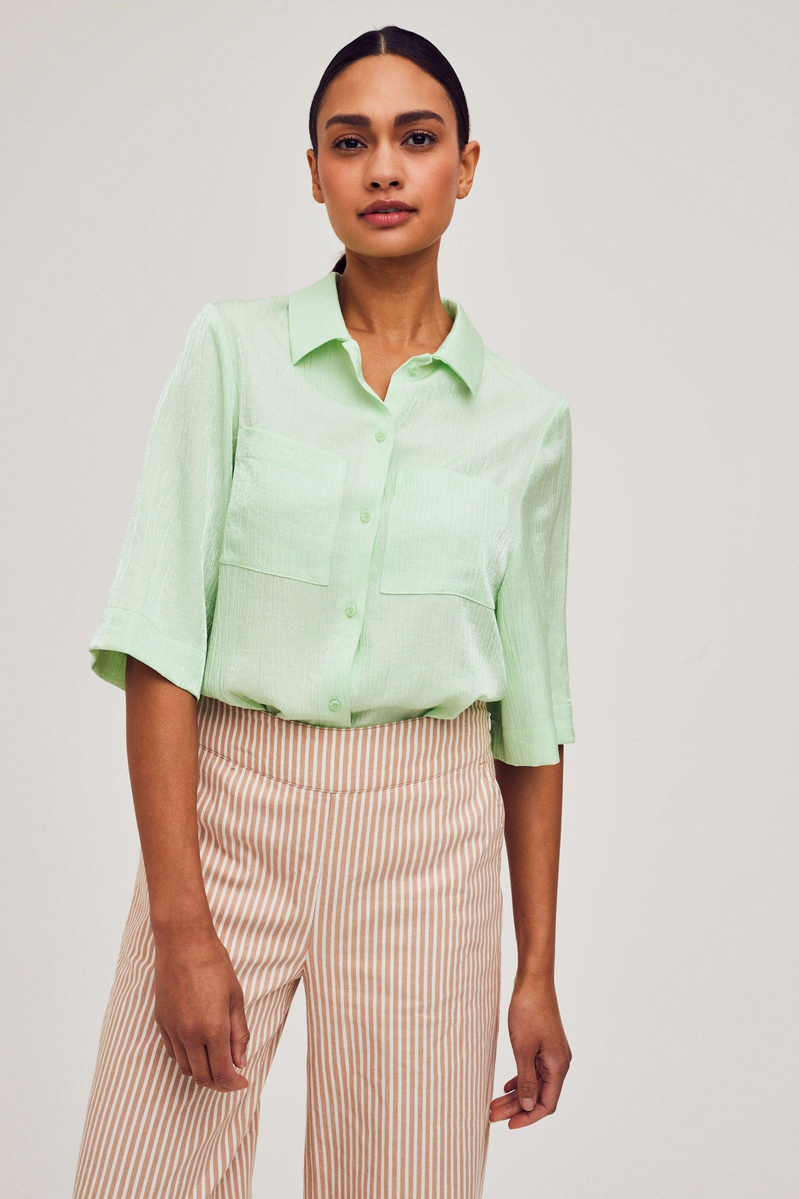 CKS Dames - SELINALONG - blouse long sleeves - light green