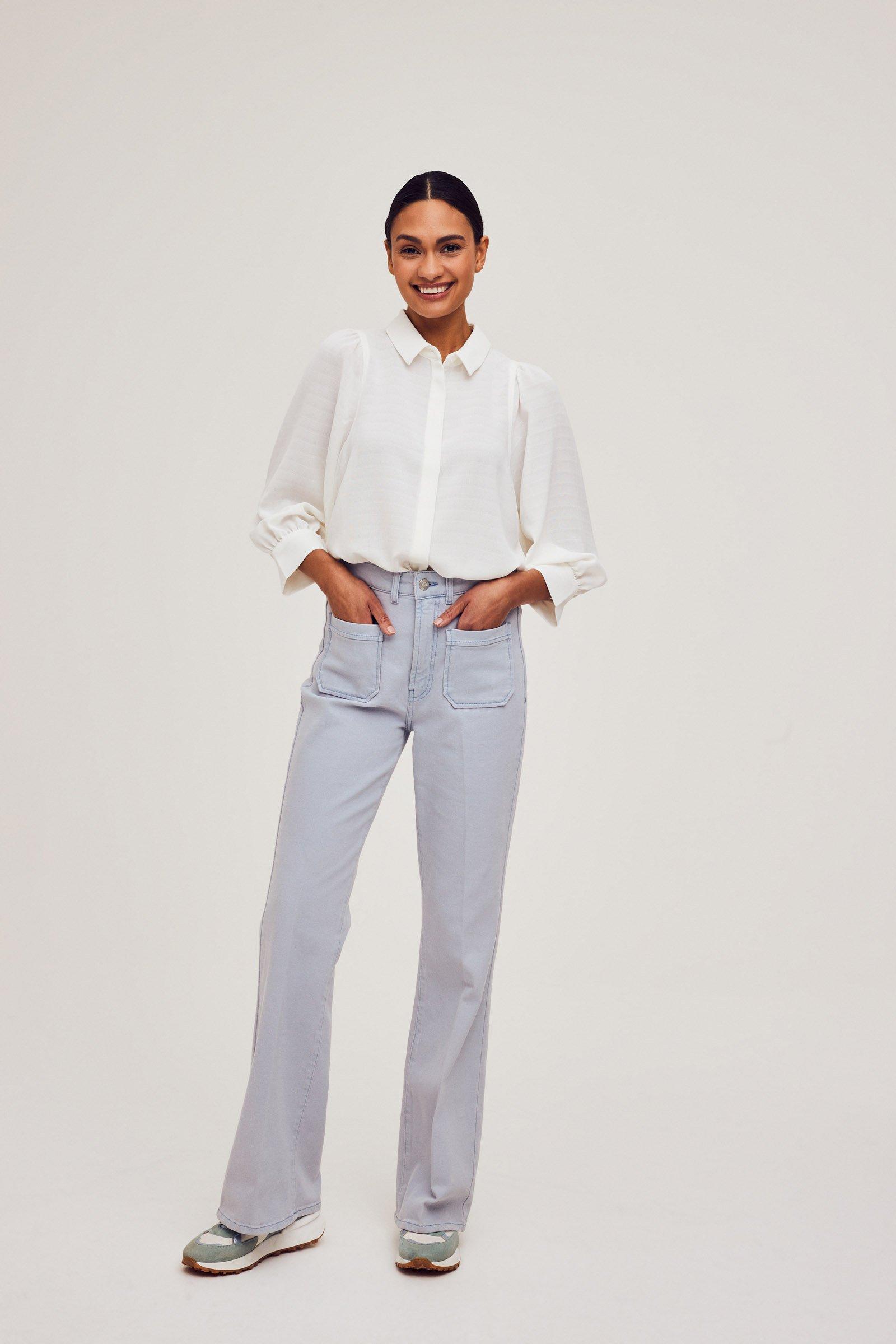 CKS Dames - ROSALINOS - blouse korte mouwen - wit
