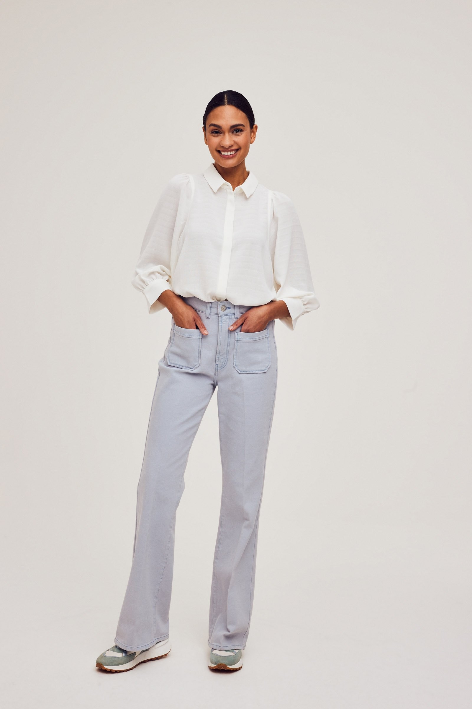 CKS Dames - ROSALINOS - blouse short sleeves - white