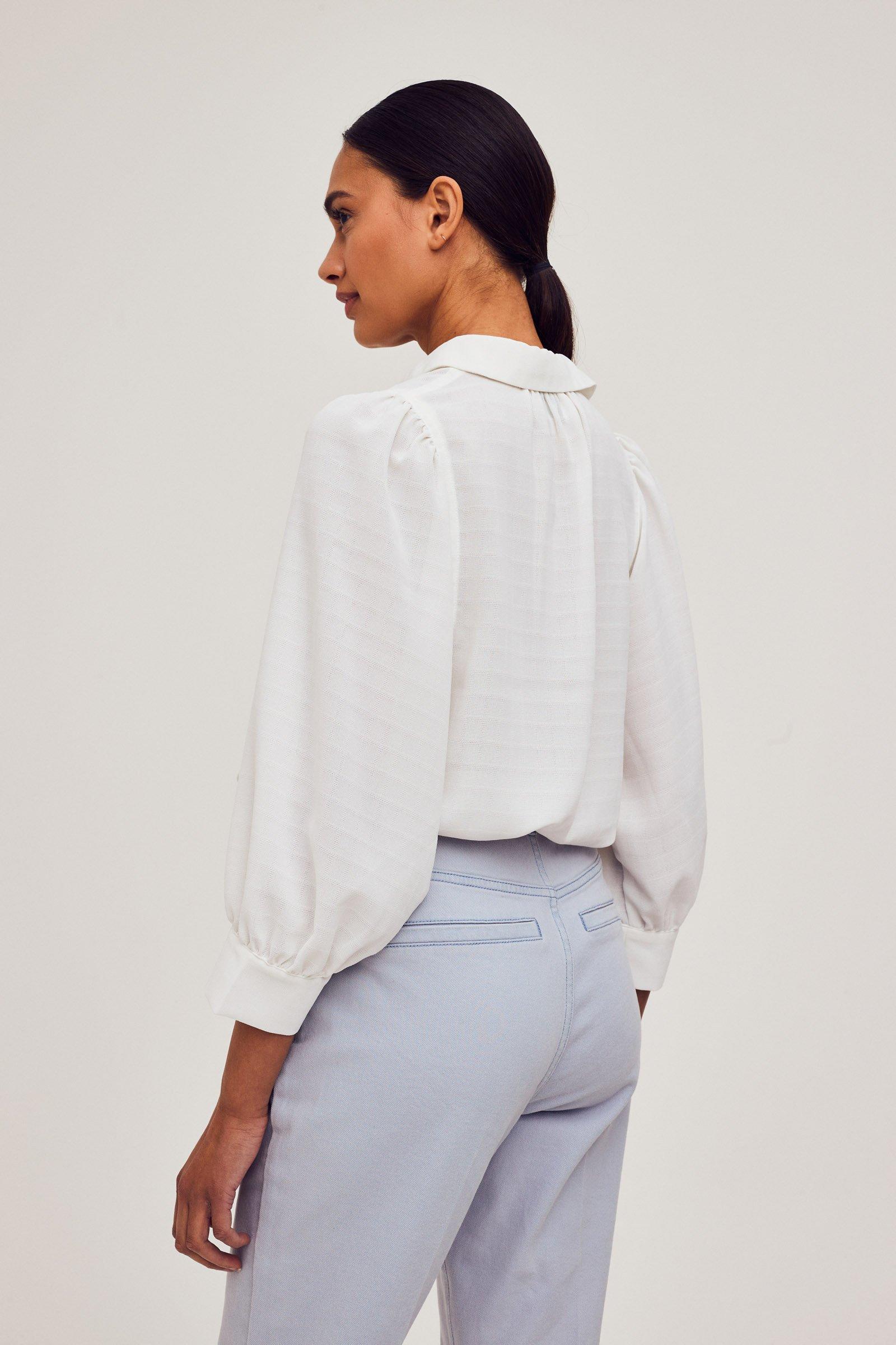 CKS Dames - ROSALINOS - blouse short sleeves - white