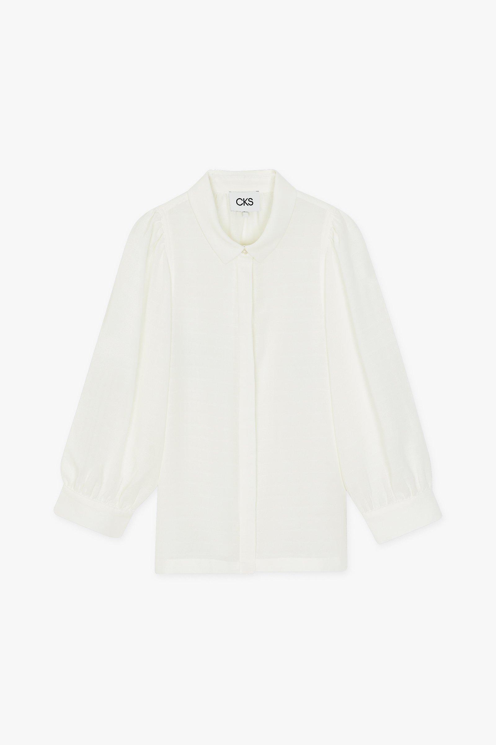 CKS Dames - ROSALINOS - blouse korte mouwen - wit