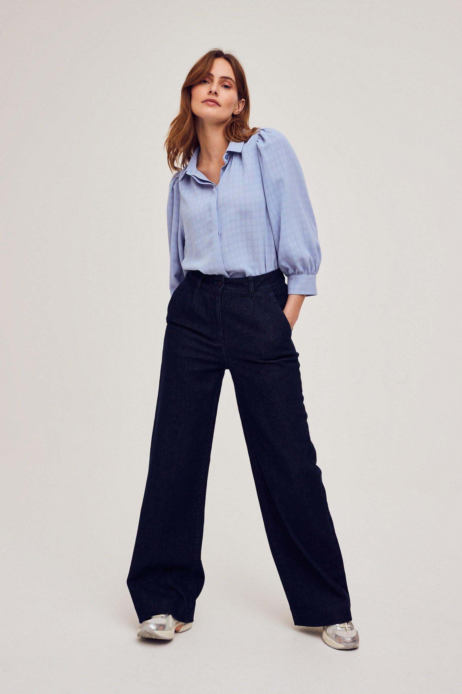 CKS Dames - ROSALINOS - blouse short sleeves - light blue