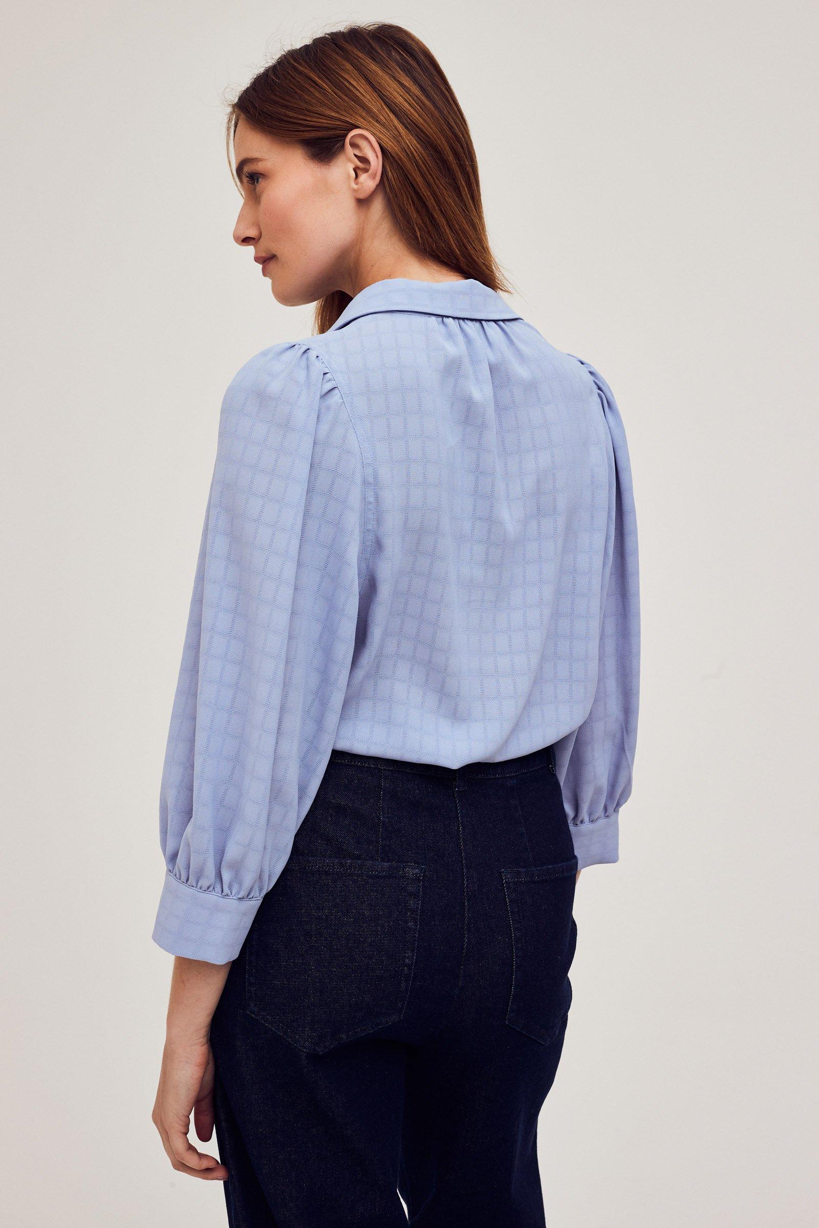 CKS Dames - ROSALINOS - blouse short sleeves - light blue