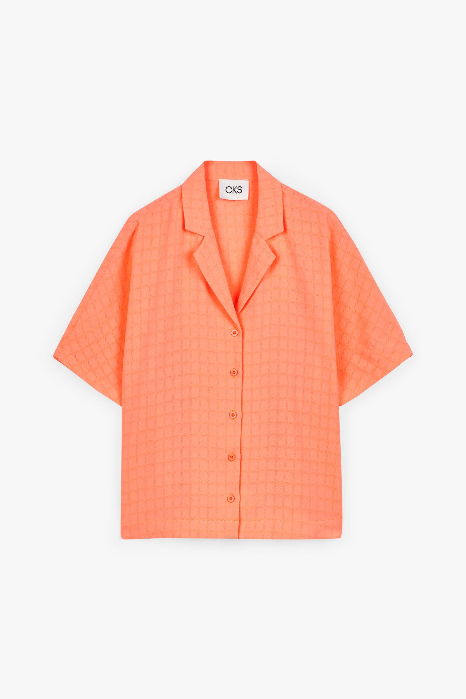 CKS Dames - RONELA - blouse lange mouwen - intens oranje