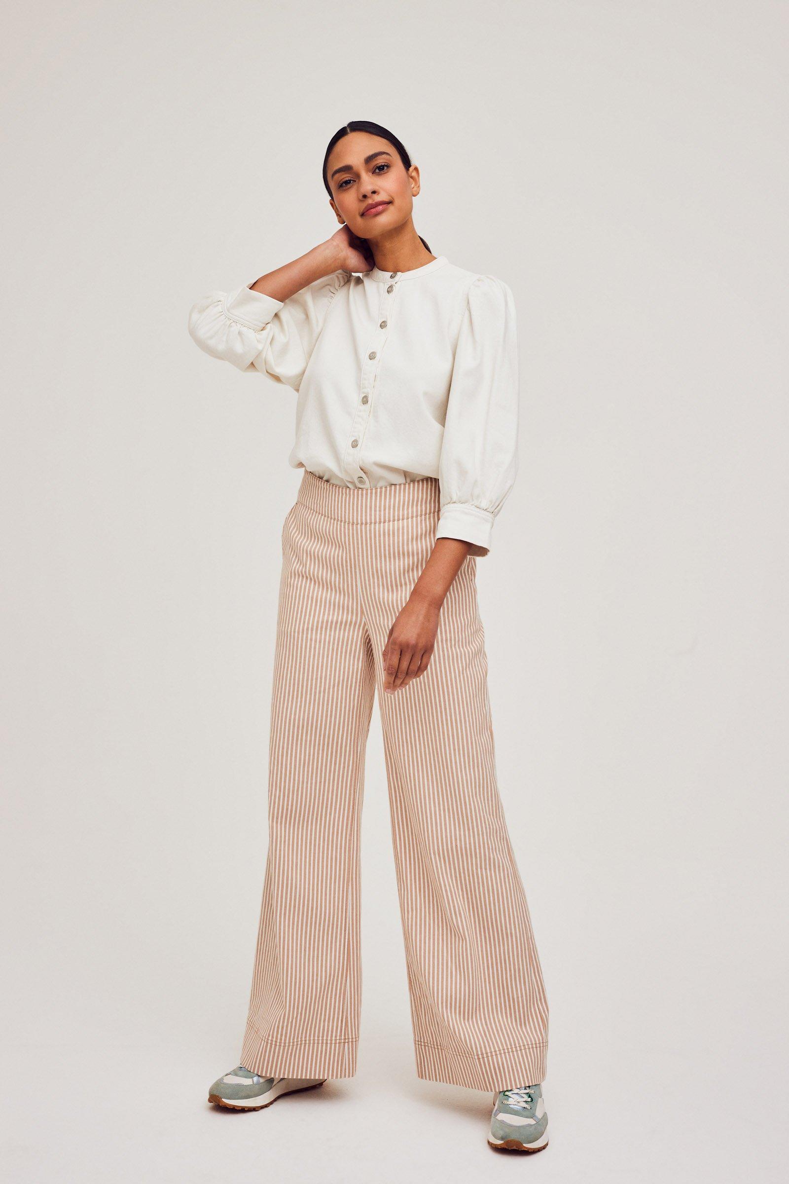 CKS Dames - TAIFOS - pantalon long - brun clair