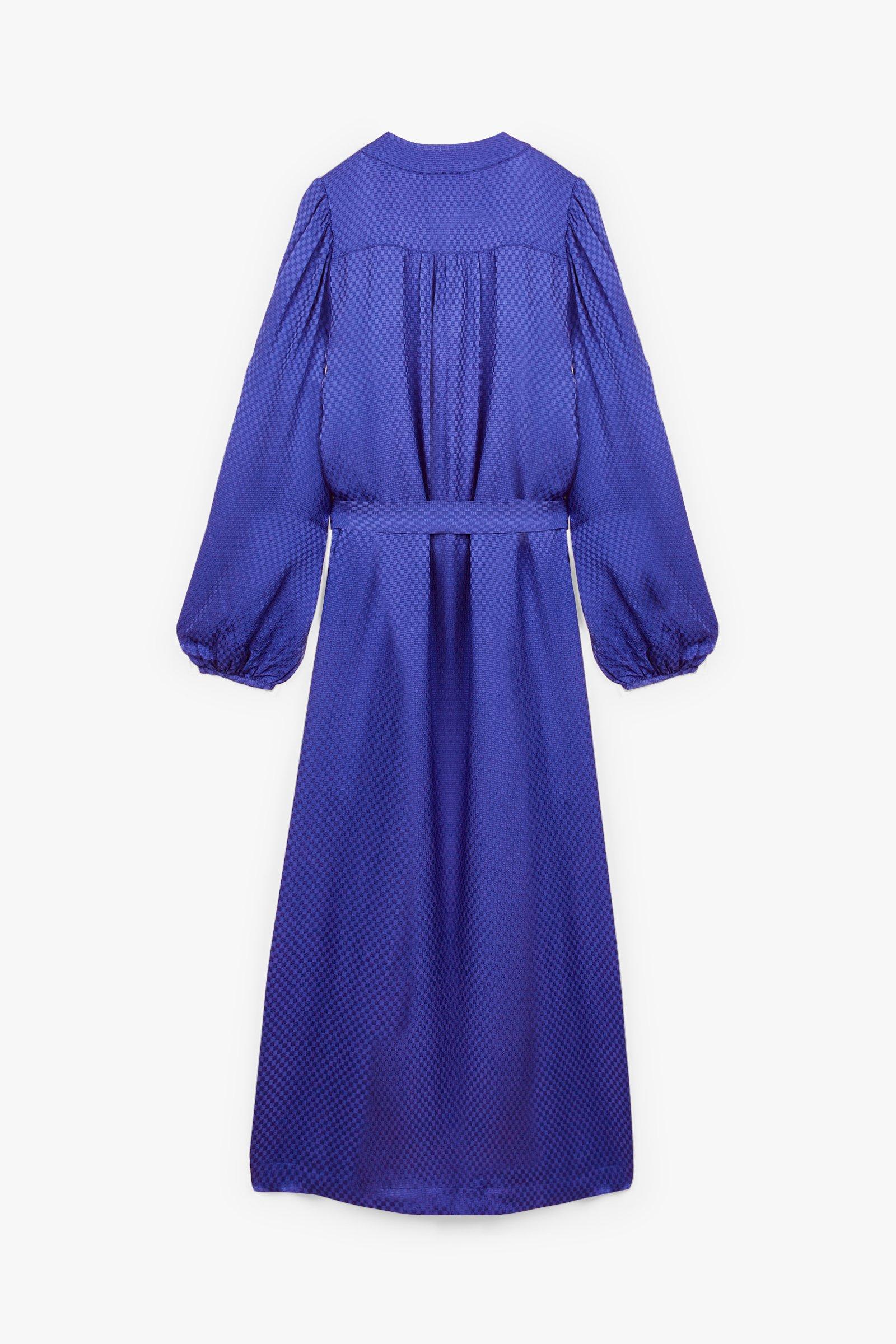 CKS Dames - SALOMEDO - midi jurk - blauw