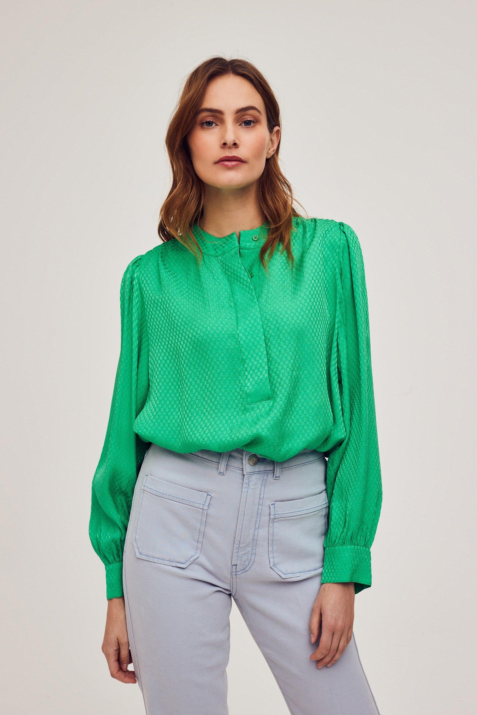 CKS Dames - MICKEYDO - blouse short sleeves - green
