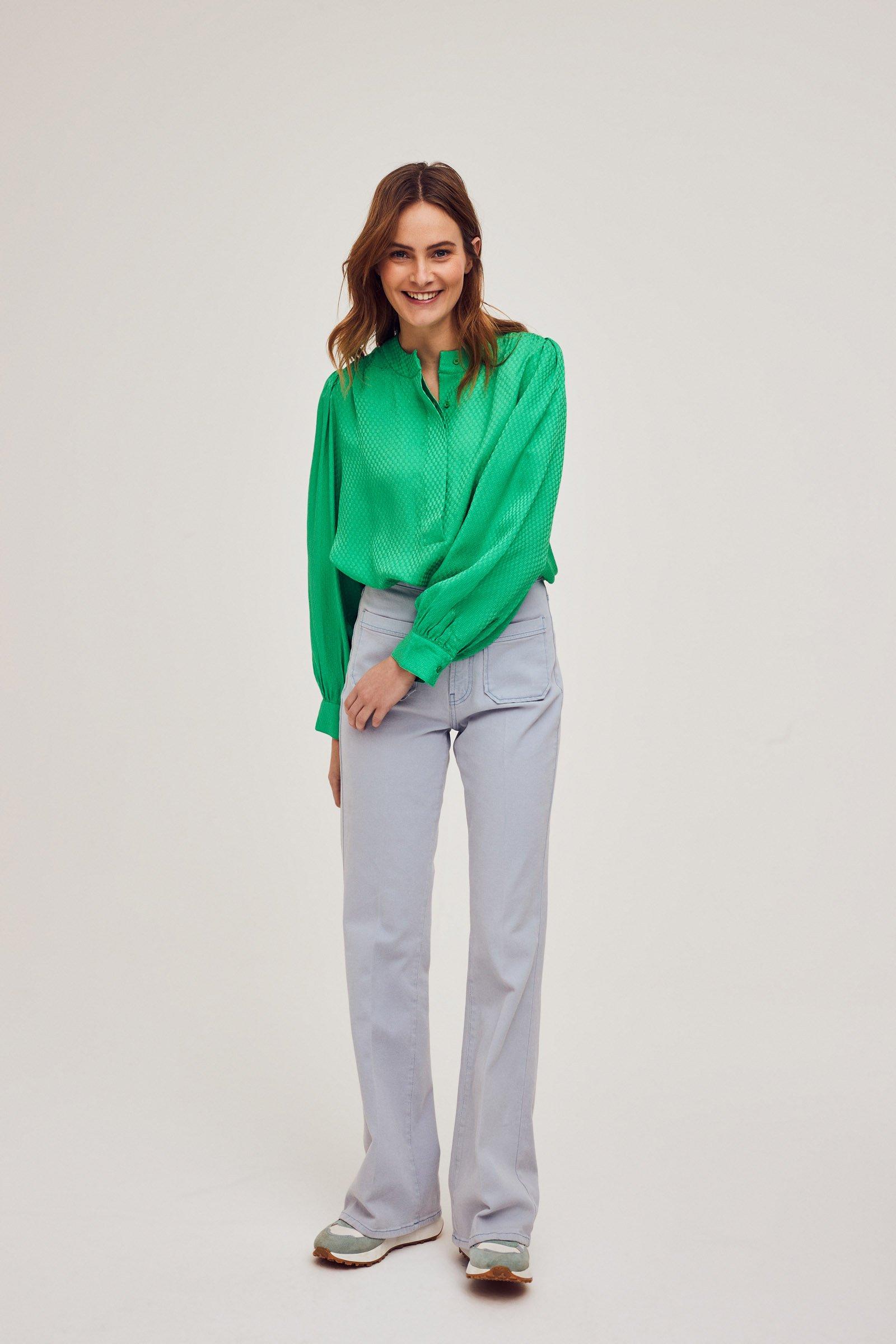 CKS Dames - MICKEYDO - blouse short sleeves - green