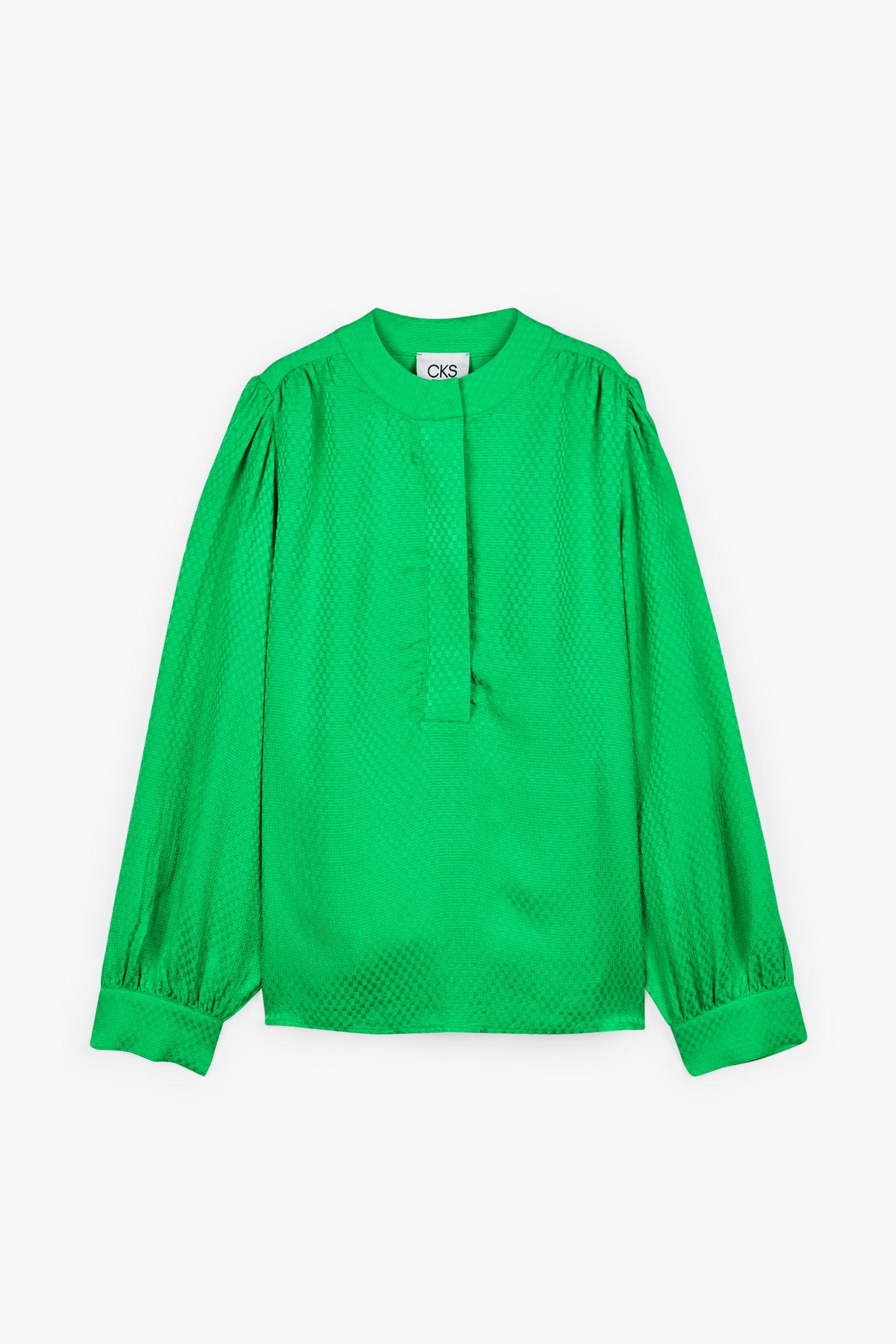 CKS Dames - MICKEYDO - blouse korte mouwen - khaki