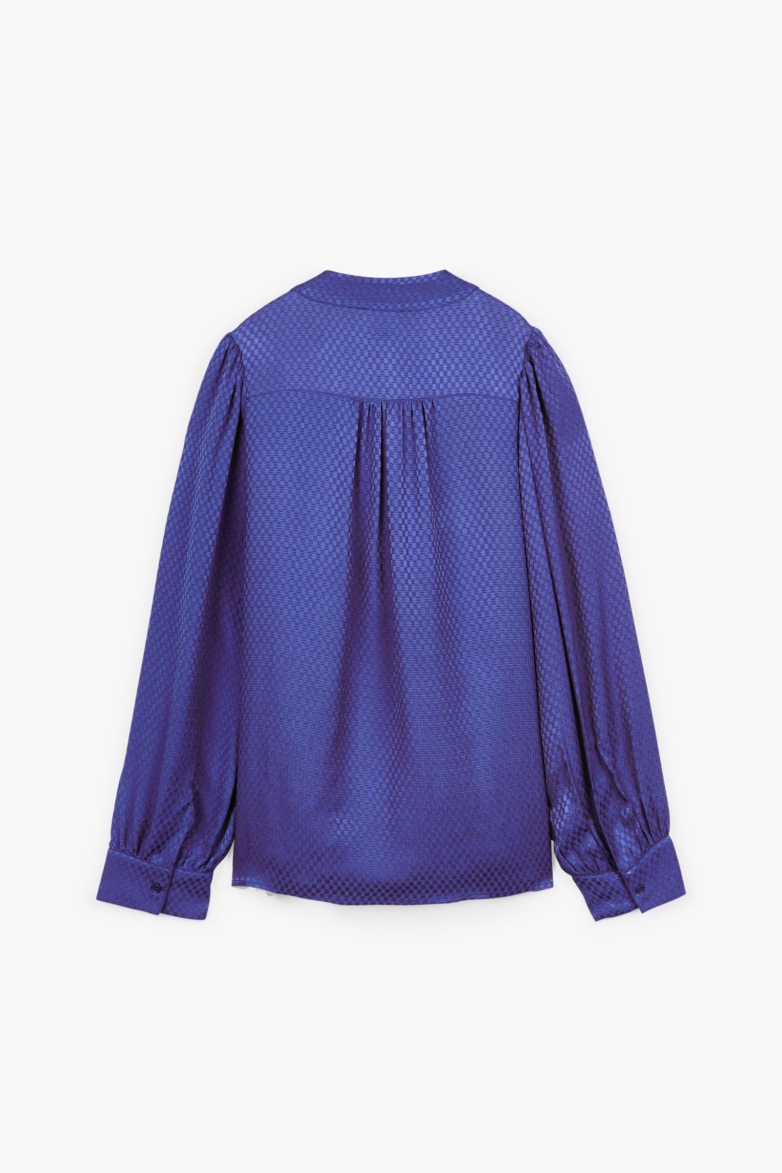 CKS Dames - MICKEYDO - blouse korte mouwen - blauw