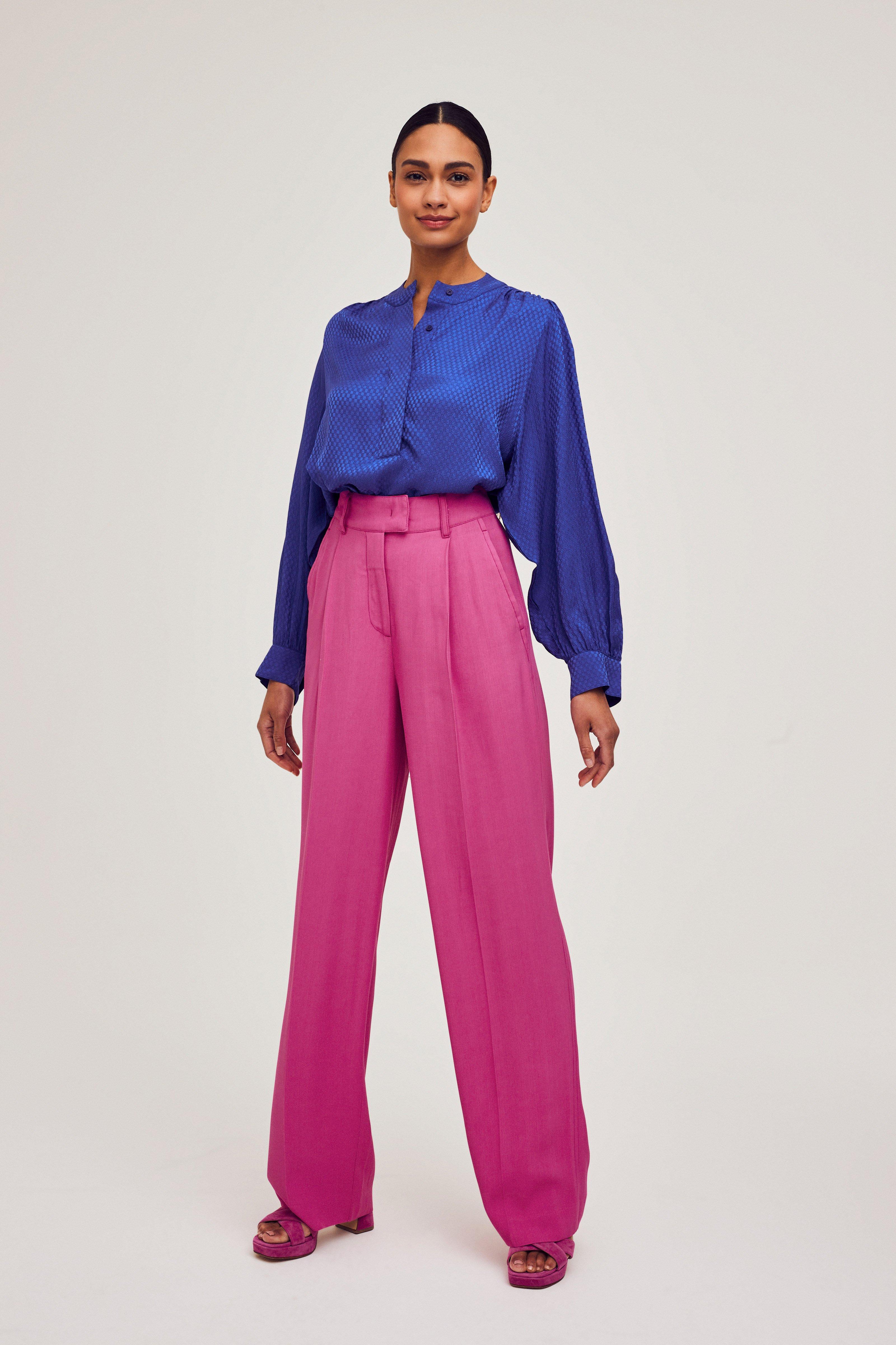 CKS Dames - MICKEYDO - blouse korte mouwen - blauw