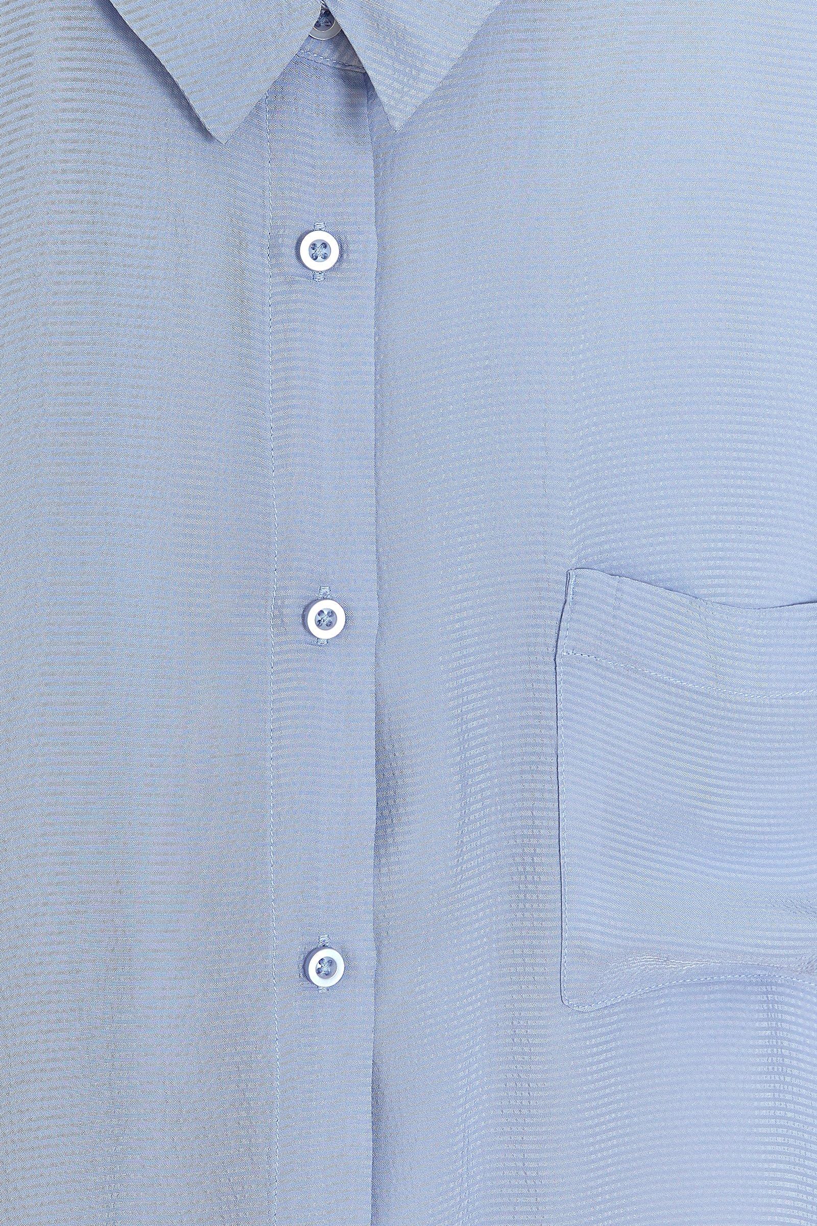 CKS Dames - WAZNA - Bluse Kurze Ärmel - Hellblau