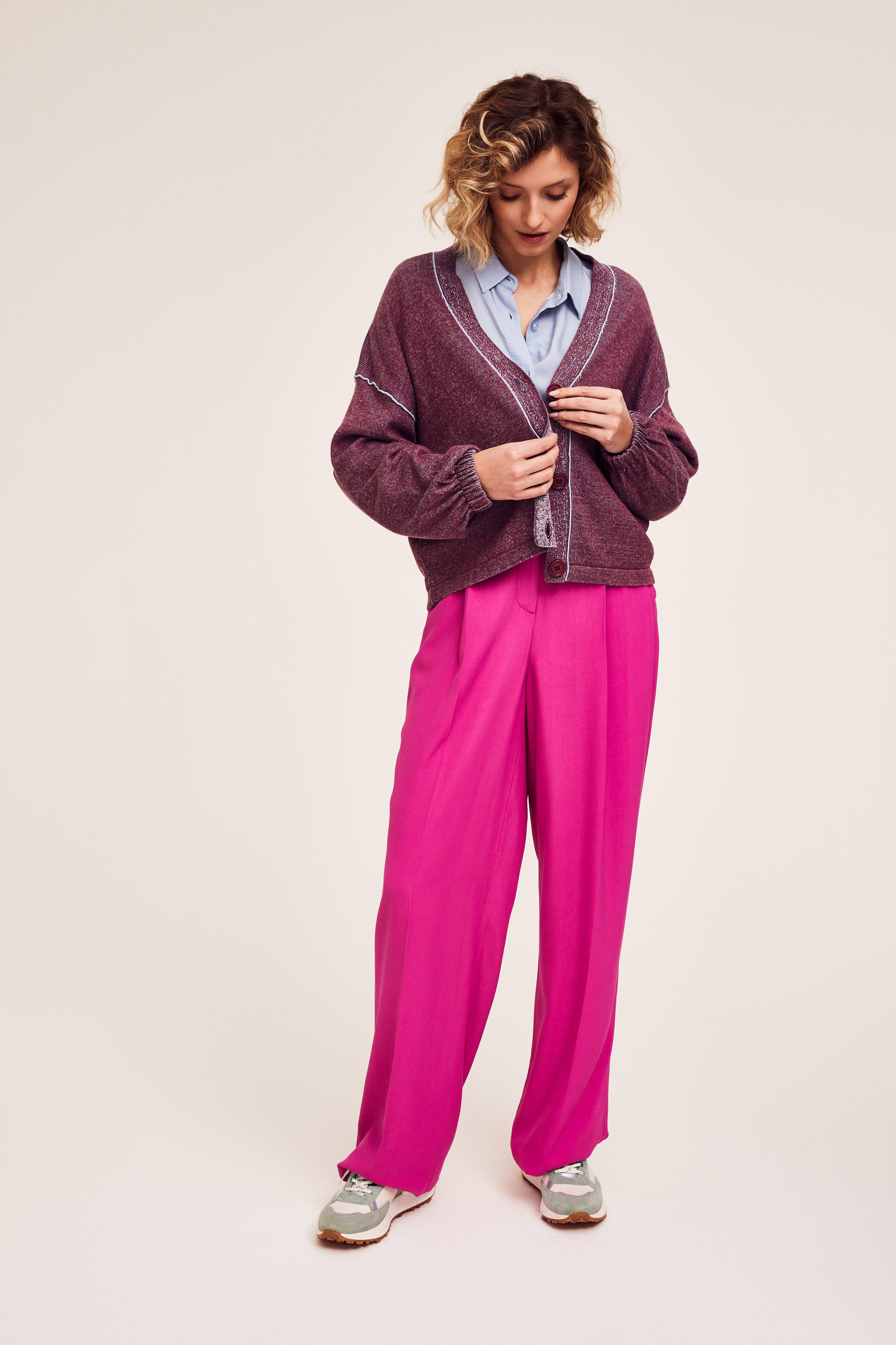 CKS Dames - WAZNA - blouse korte mouwen - lichtblauw