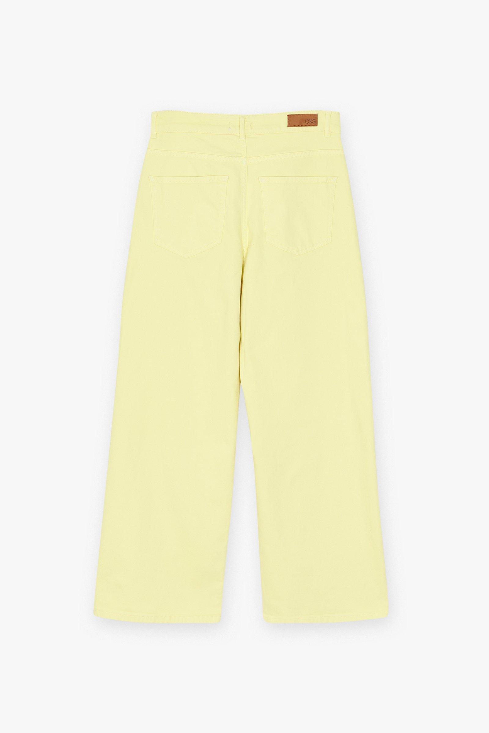 CKS Dames - PALAZZO - enkel jeans - lichtgeel