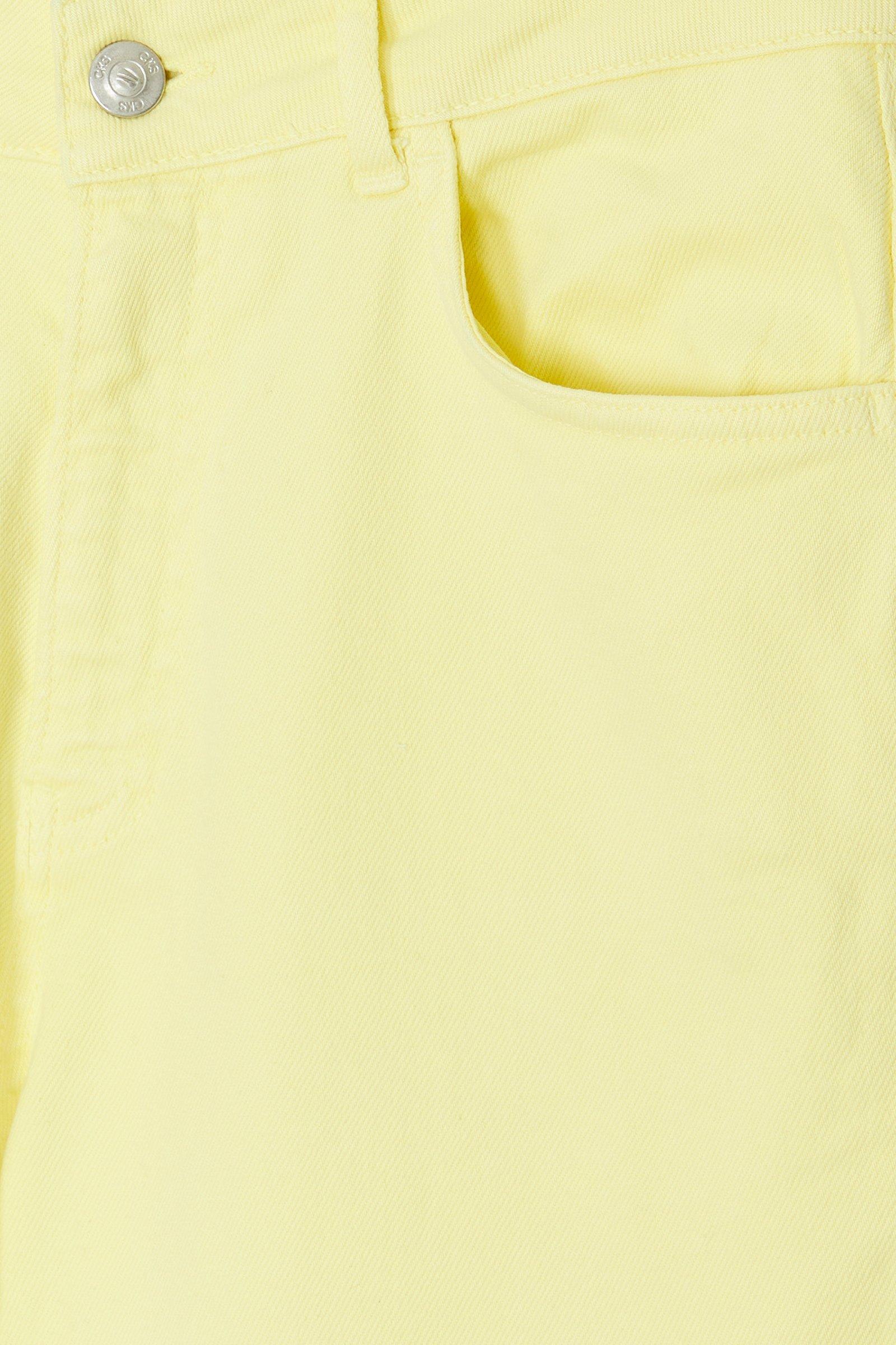CKS Dames - PALAZZO - enkel jeans - lichtgeel