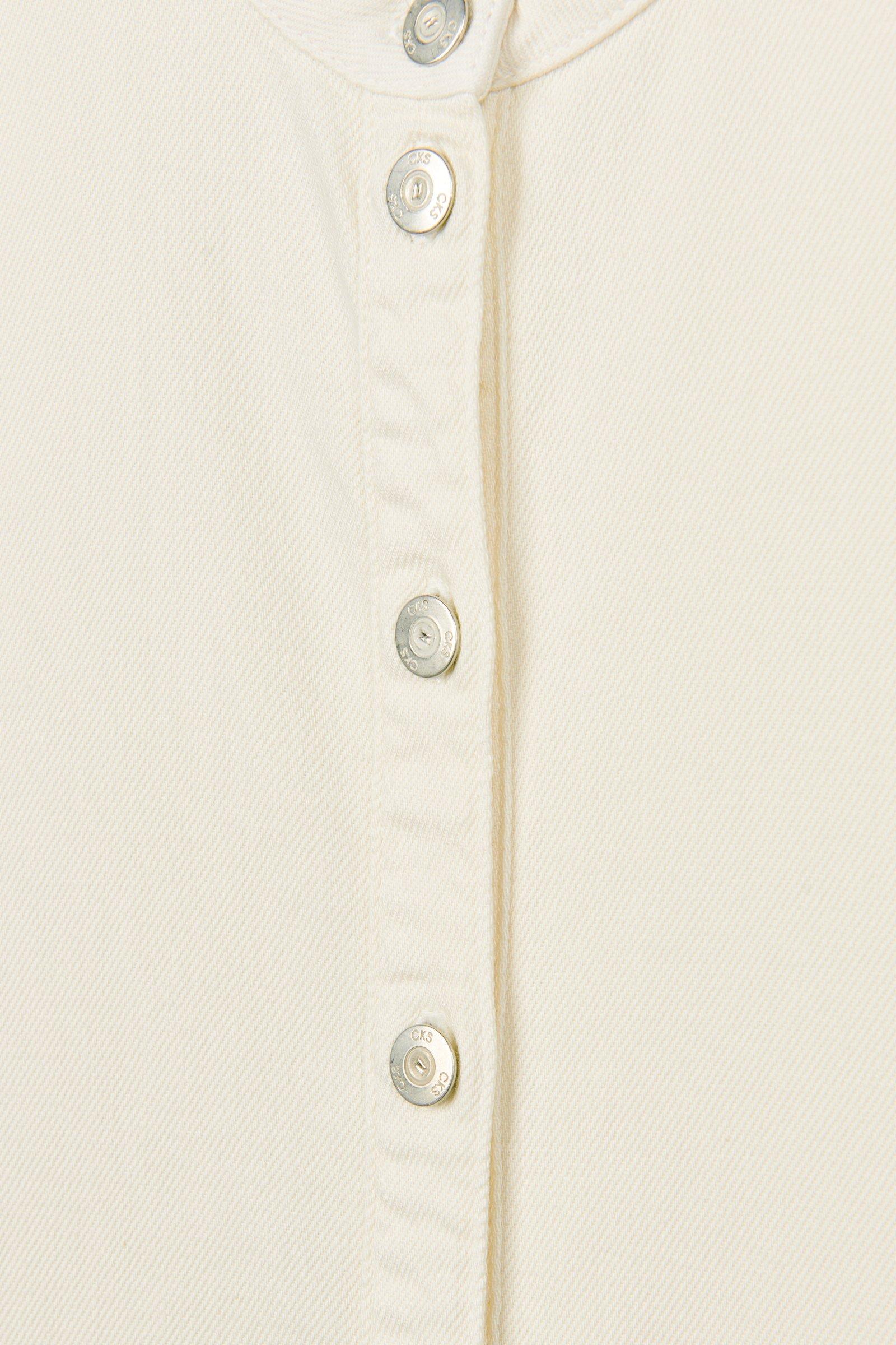 CKS Dames - ROSALINE - blouse korte mouwen - lichtbeige
