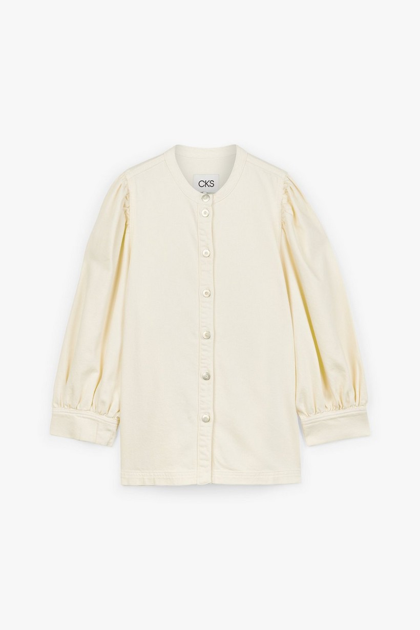 CKS Dames - ROSALINE - blouse lange mouwen - lichtbeige