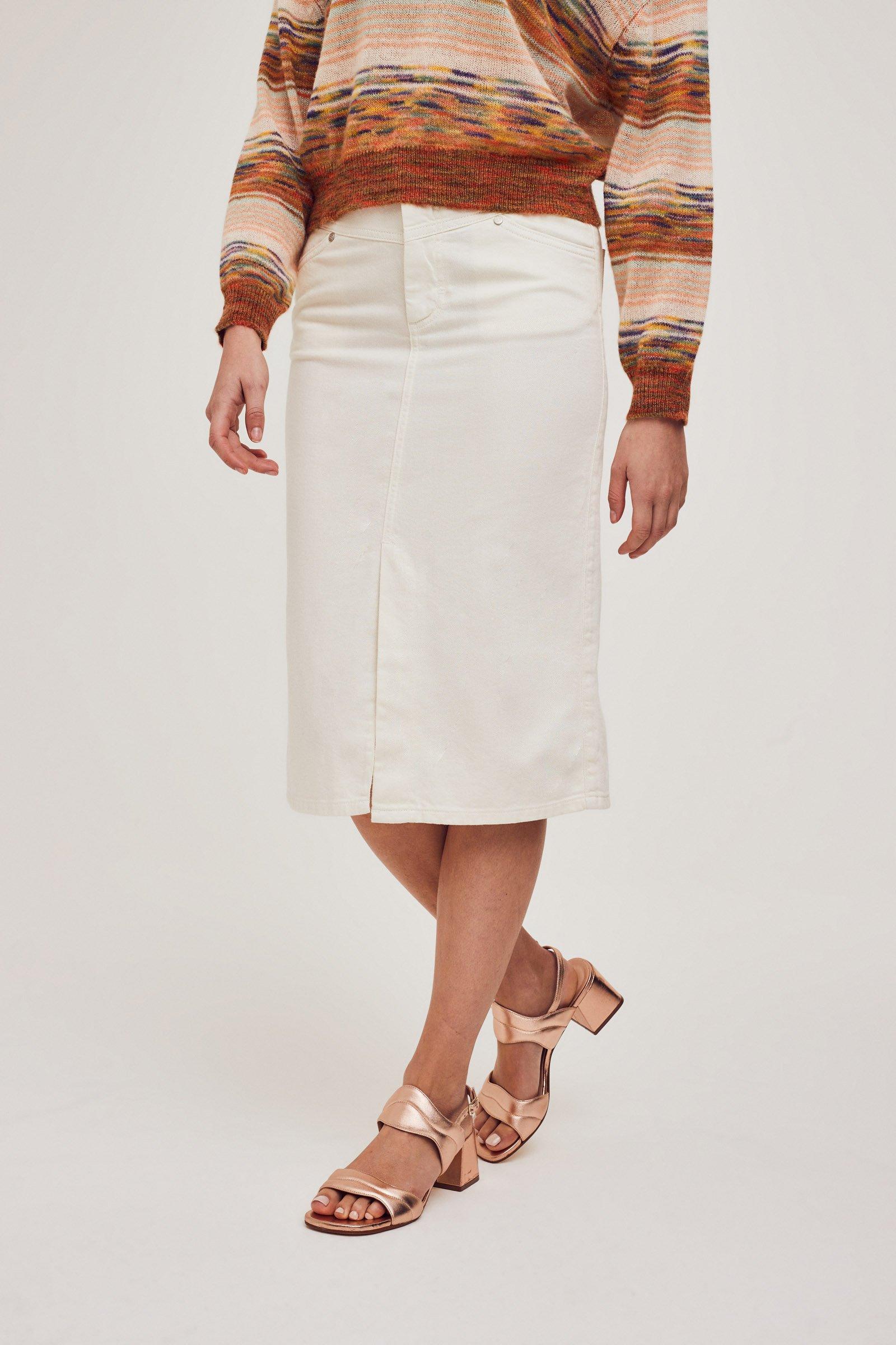 CKS Dames - BENEATH - midirok - lichtbeige