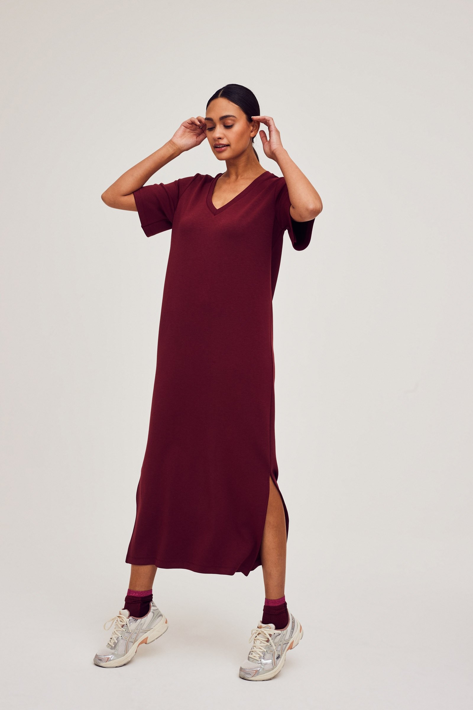 Agnes Gray uitblinken Zoeken JILL - lange jurk - rood | CKS Fashion