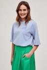 CKS Dames - SARI - t-shirt short sleeves - light blue