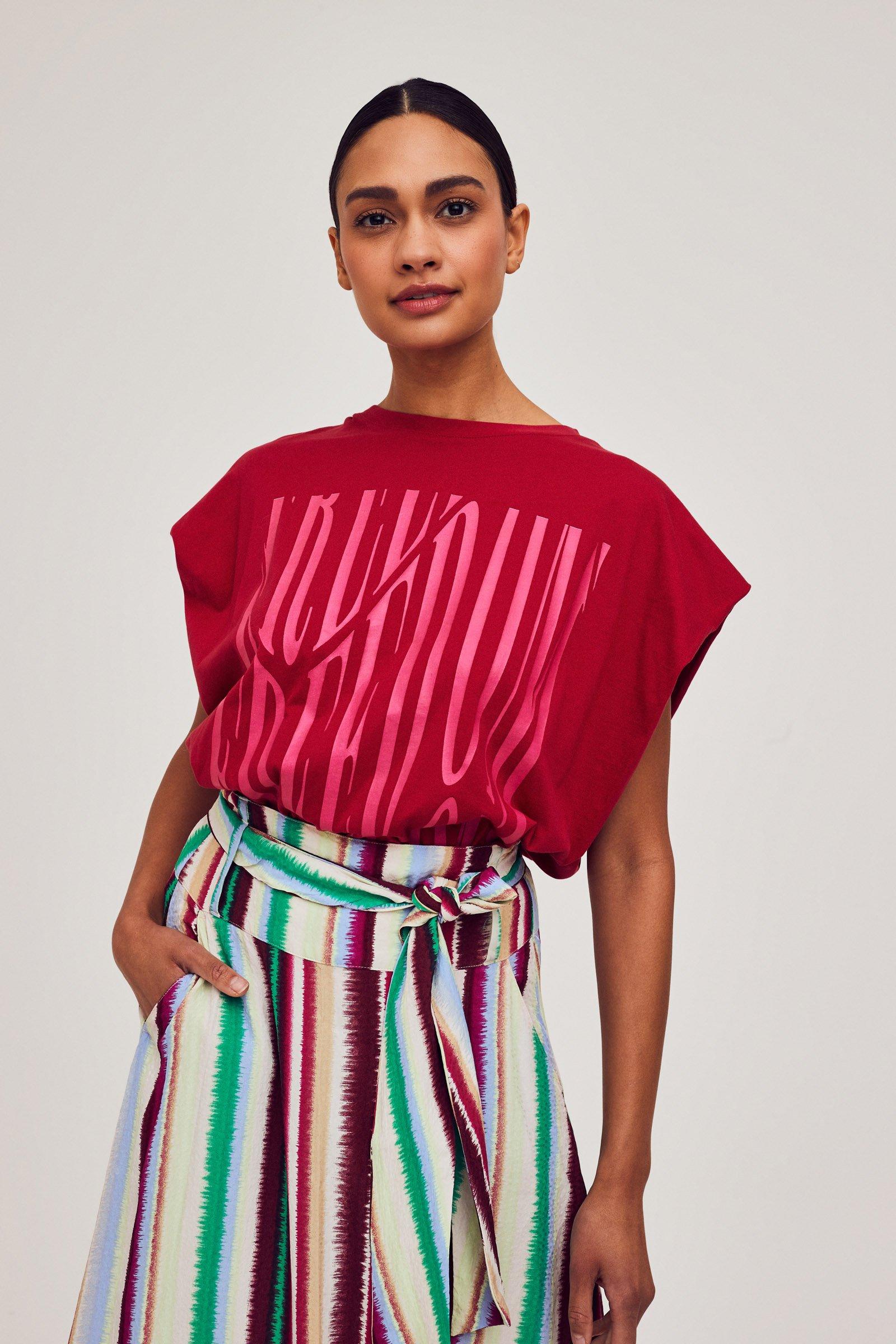 CKS Dames - PAMINA - t-shirt korte mouwen - rood