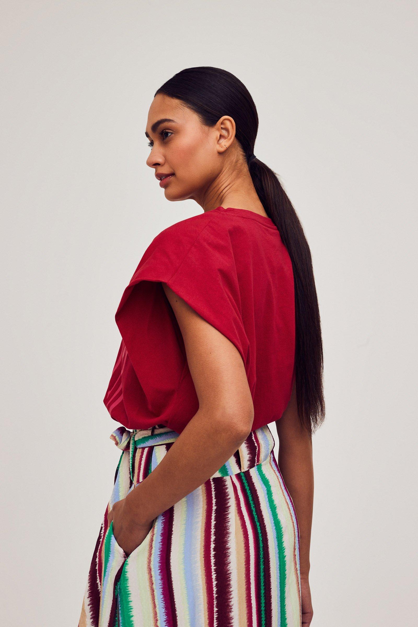 CKS Dames - PAMINA - t-shirt korte mouwen - rood