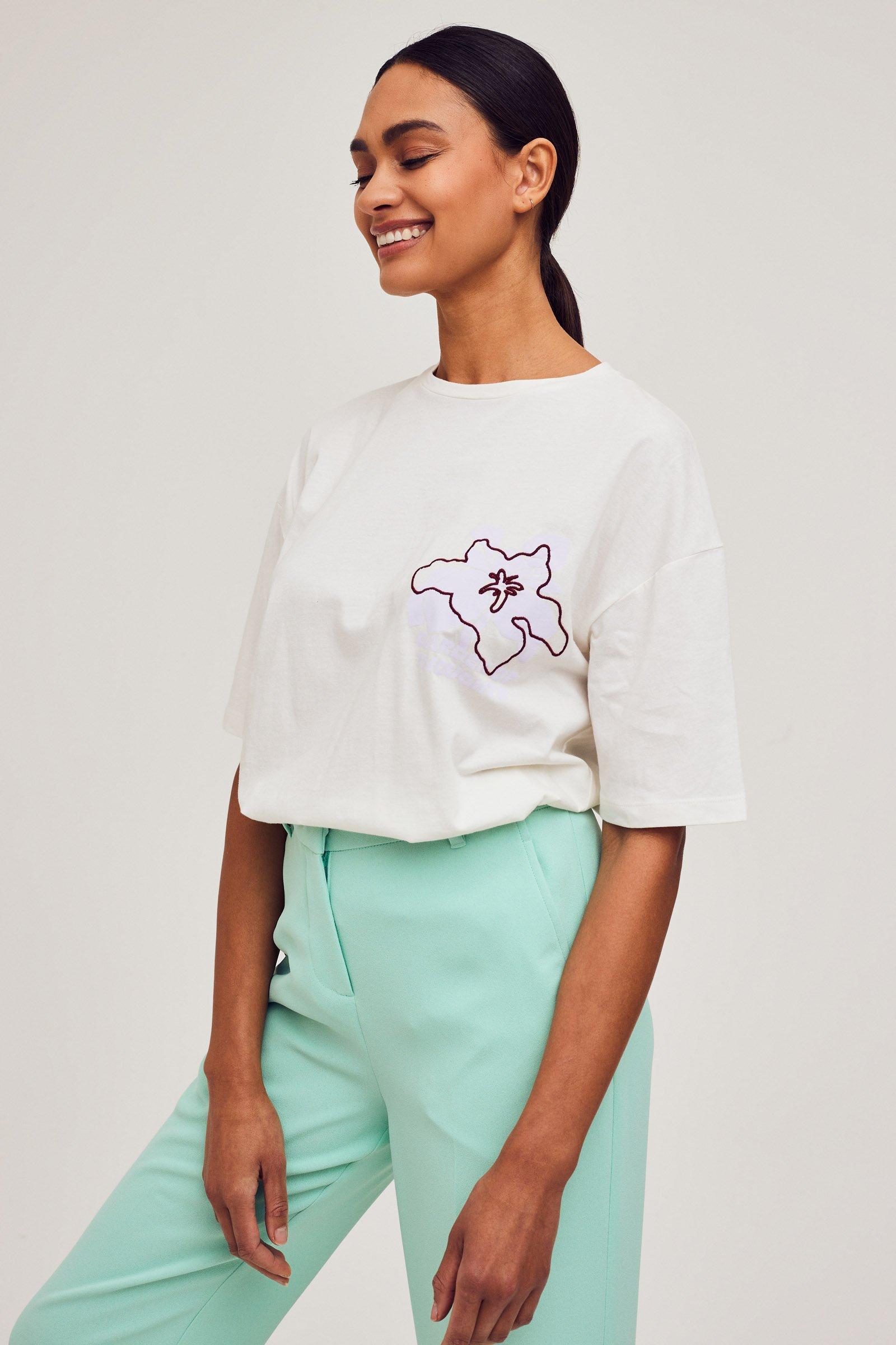 CKS Dames - SELDA - t-shirt korte mouwen - wit