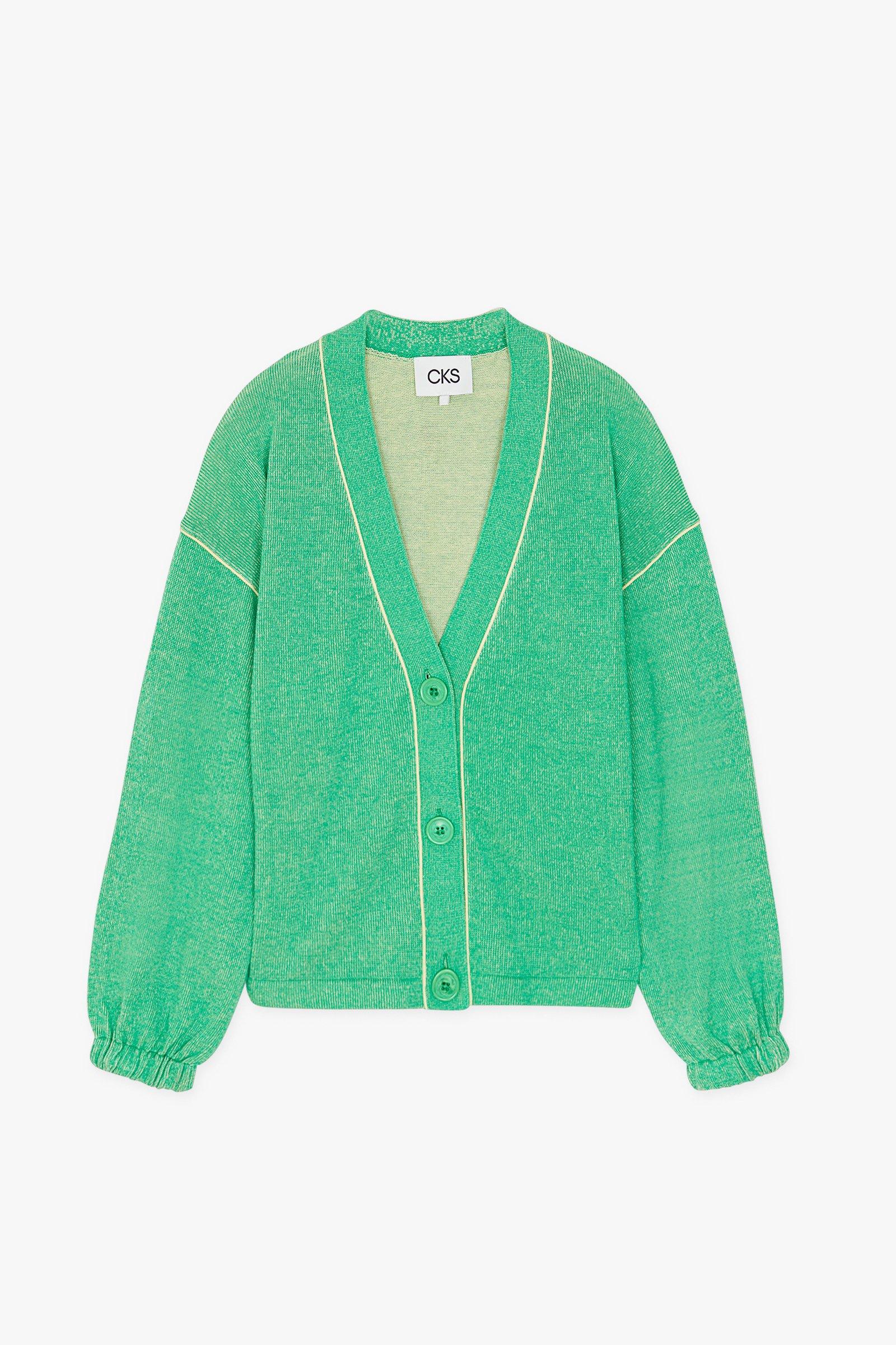 CKS Dames - PULLMAN - cardigan - khaki