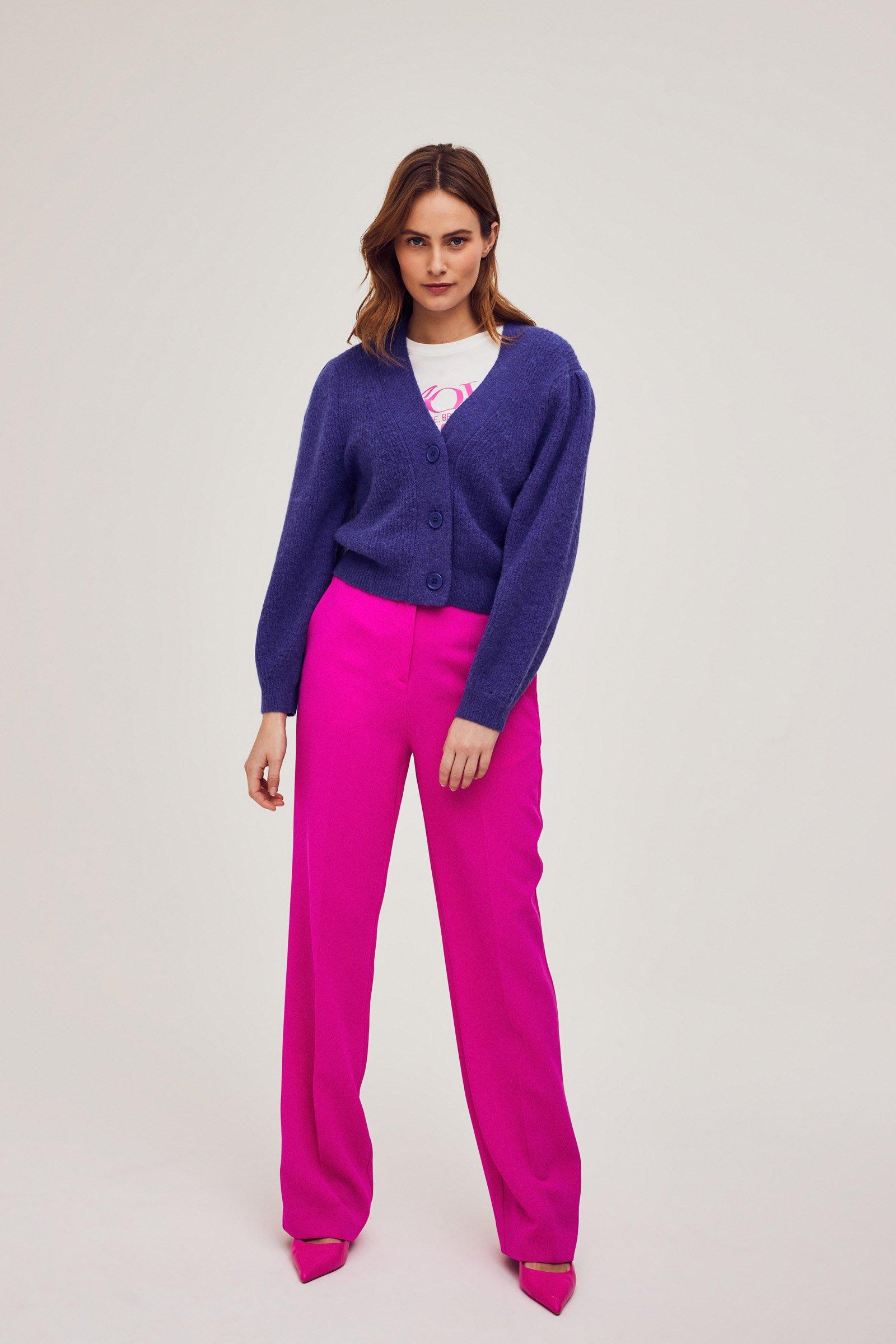 CKS Dames - LOUKALONG - cardigan - blauw