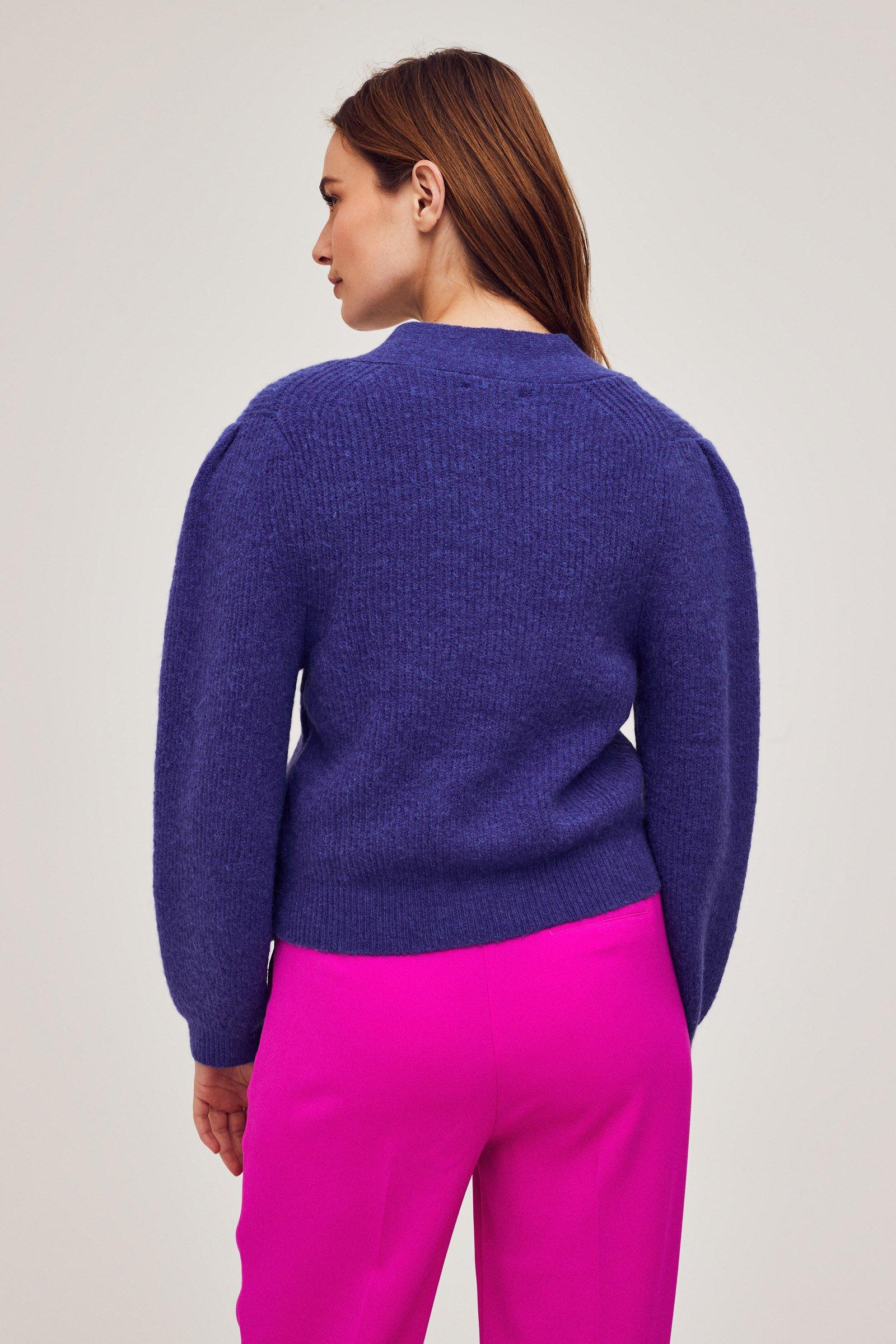 CKS Dames - LOUKALONG - cardigan - blauw