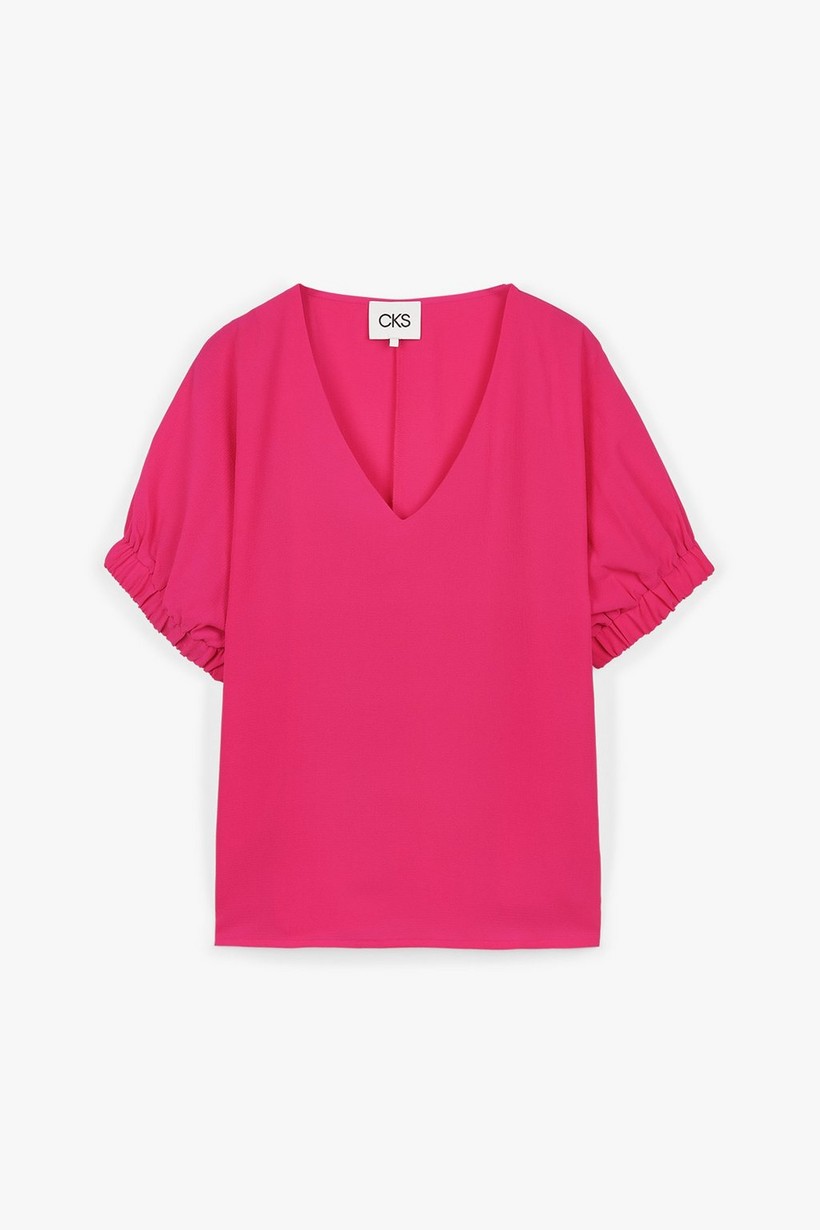 CKS Dames - RITCHA - blouse long sleeves - bright pink
