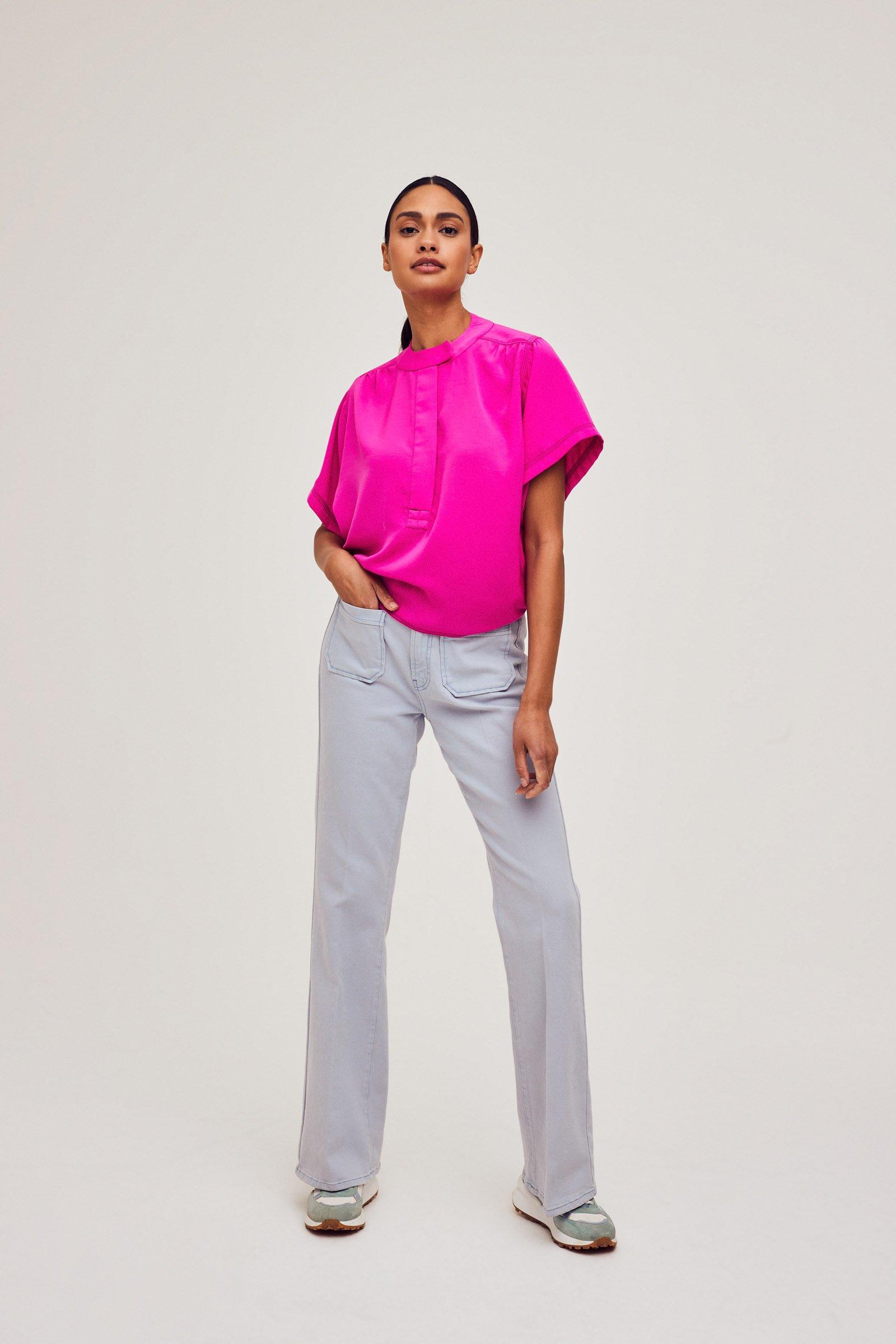 CKS Dames - LEDO - Bluse Lange Ärmel - Rosa