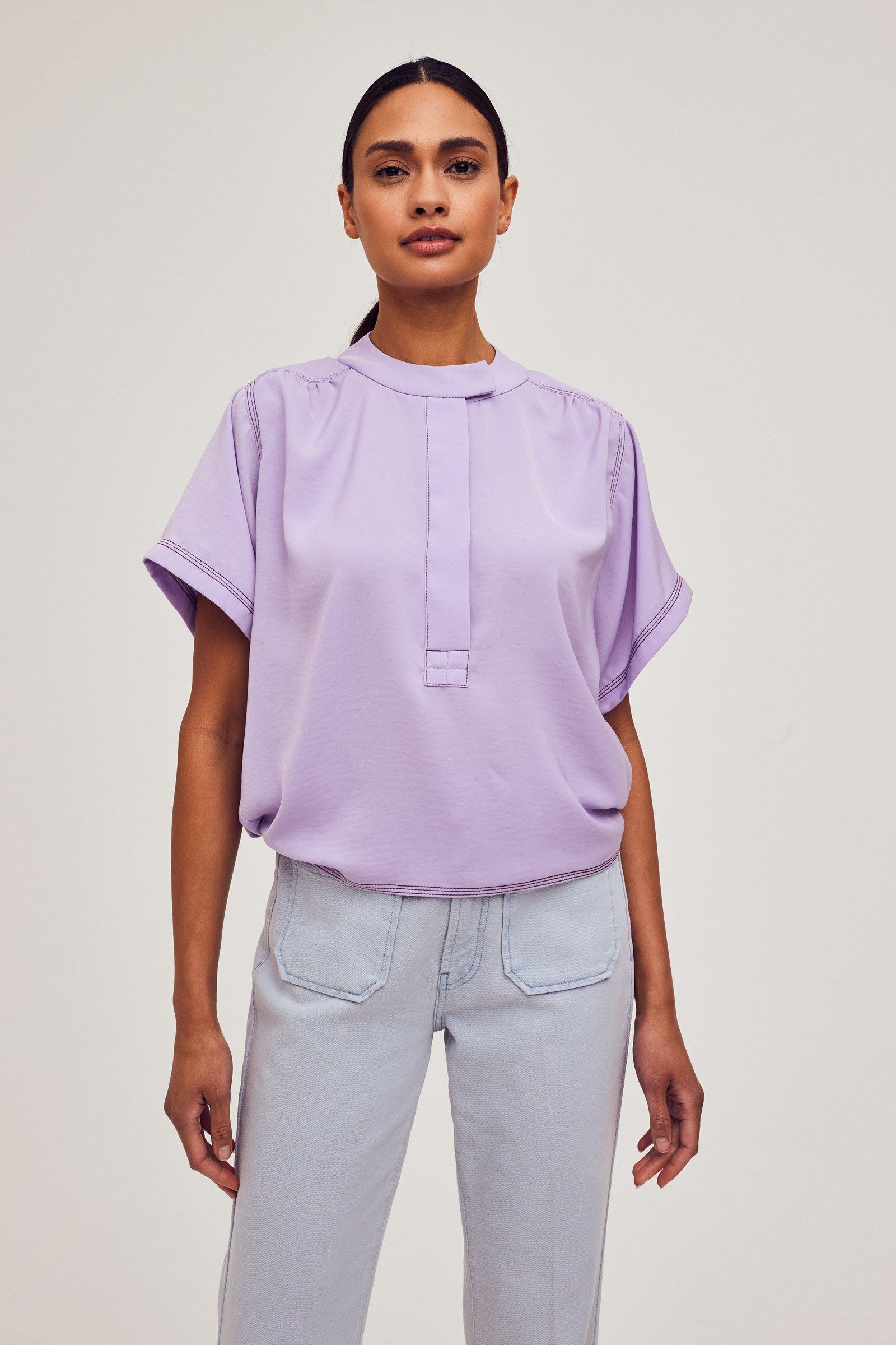 CKS Dames - LEDO - blouse lange mouwen - lila