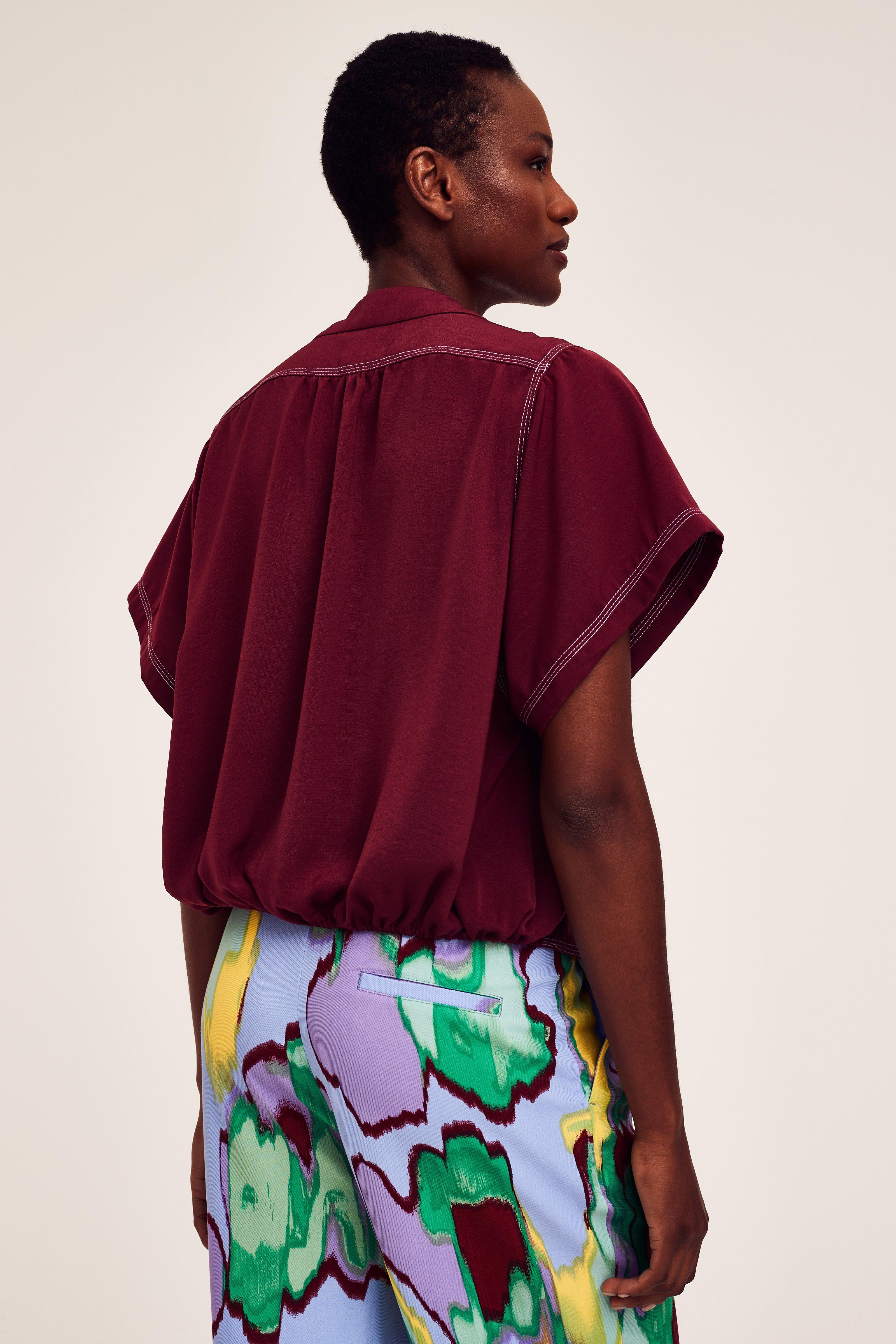 CKS Dames - LEDO - blouse lange mouwen - rood