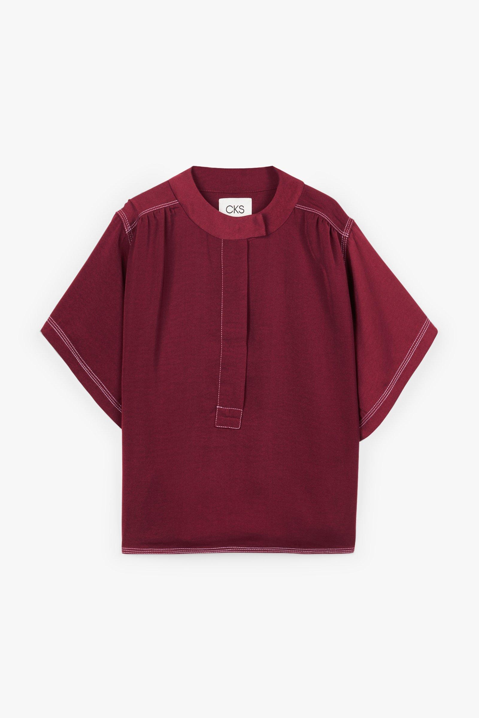 CKS Dames - LEDO - blouse lange mouwen - rood