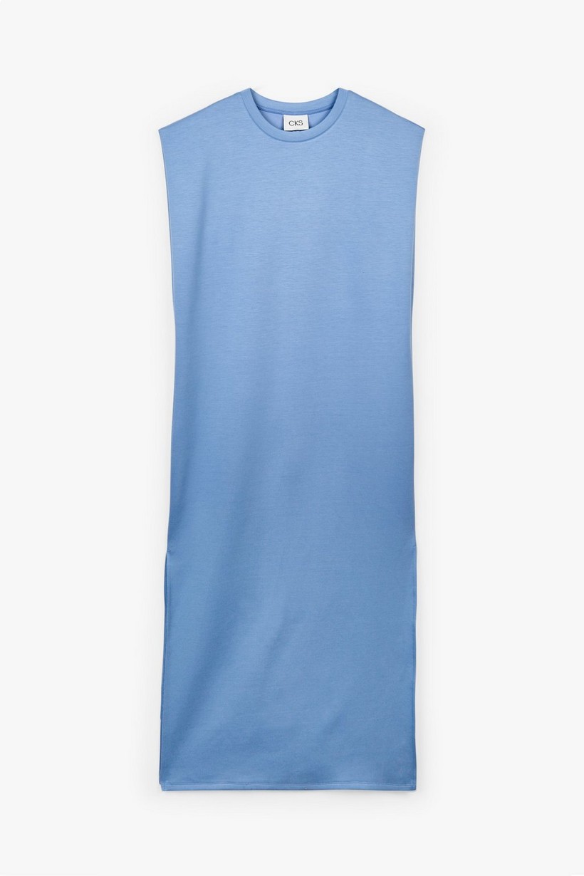 CKS Dames - LINDANKLE - lange jurk - blauw